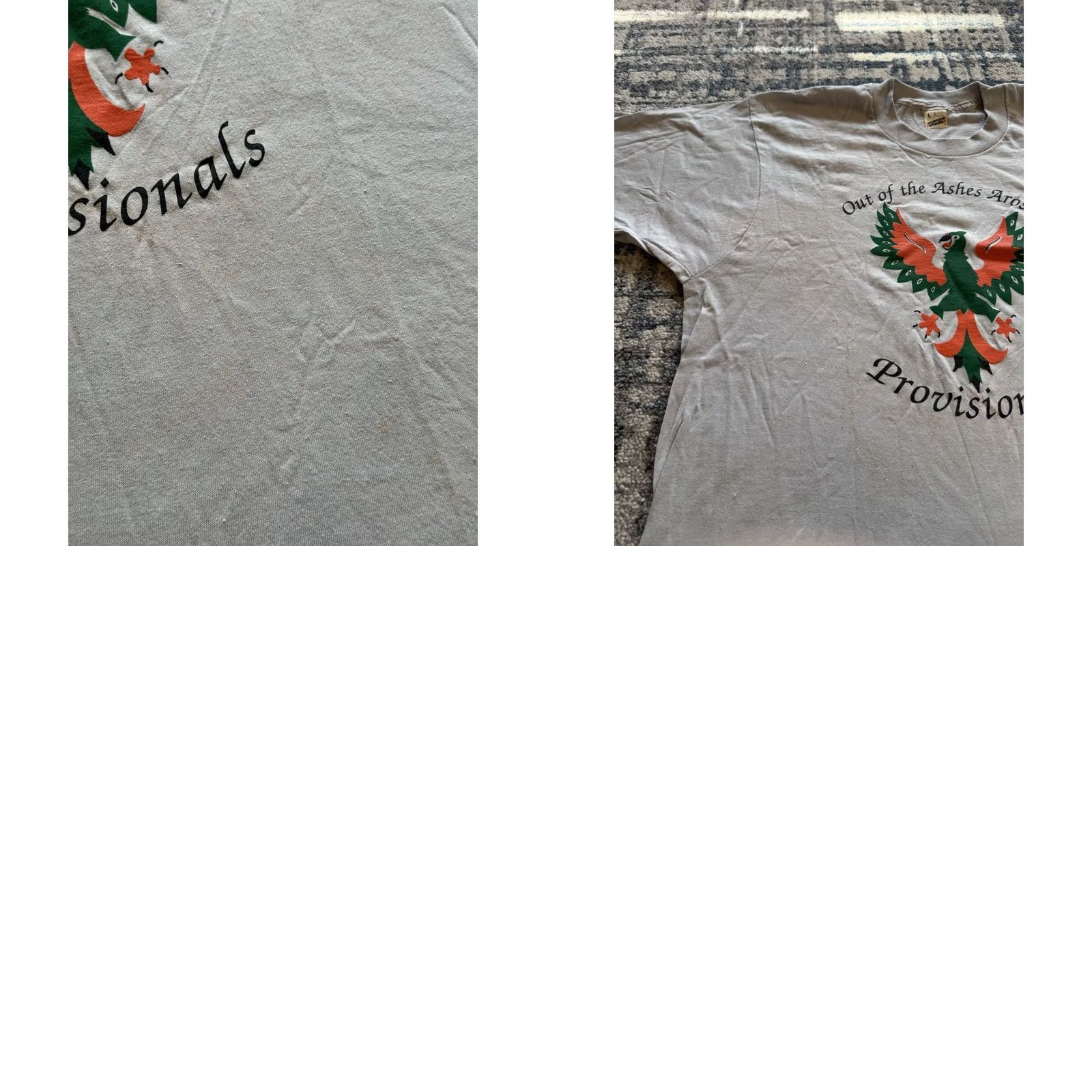 Vintage VINTAGE Screen Stars T-Shirt 80s Irish Northern Aid L Gray The Troubles Noraid Sinn Fein History Mens Size US L / EU 52-54 / 3 - 8 Thumbnail