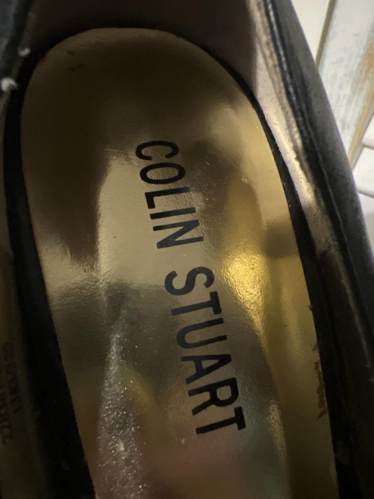 Other Colin Stuart Black Leather Peep Toe High Heel Pumps 8 Size US 8 / IT 38 - 7 Thumbnail