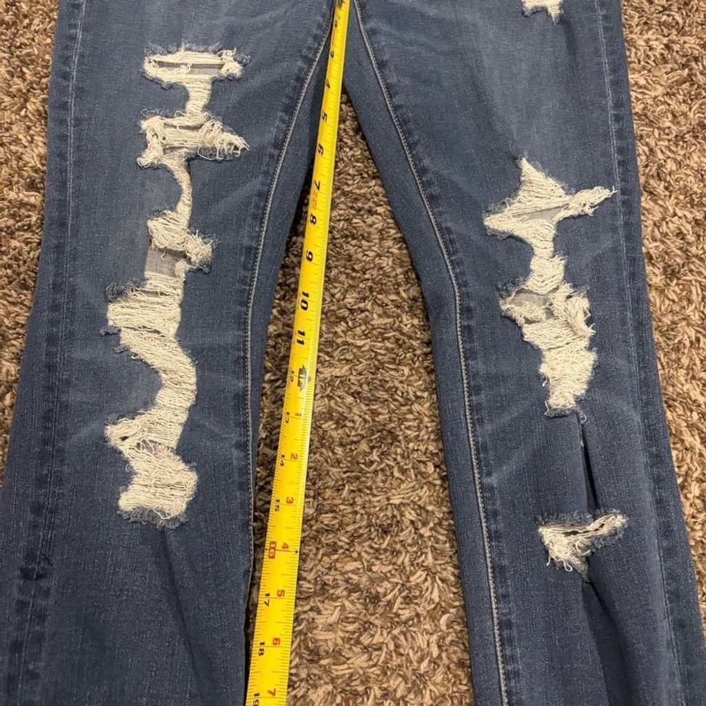 American Eagle Outfitters Women's American Eagle Distressed Jegging Jeans Size 28" / US 6 / IT 42 - 4 Thumbnail