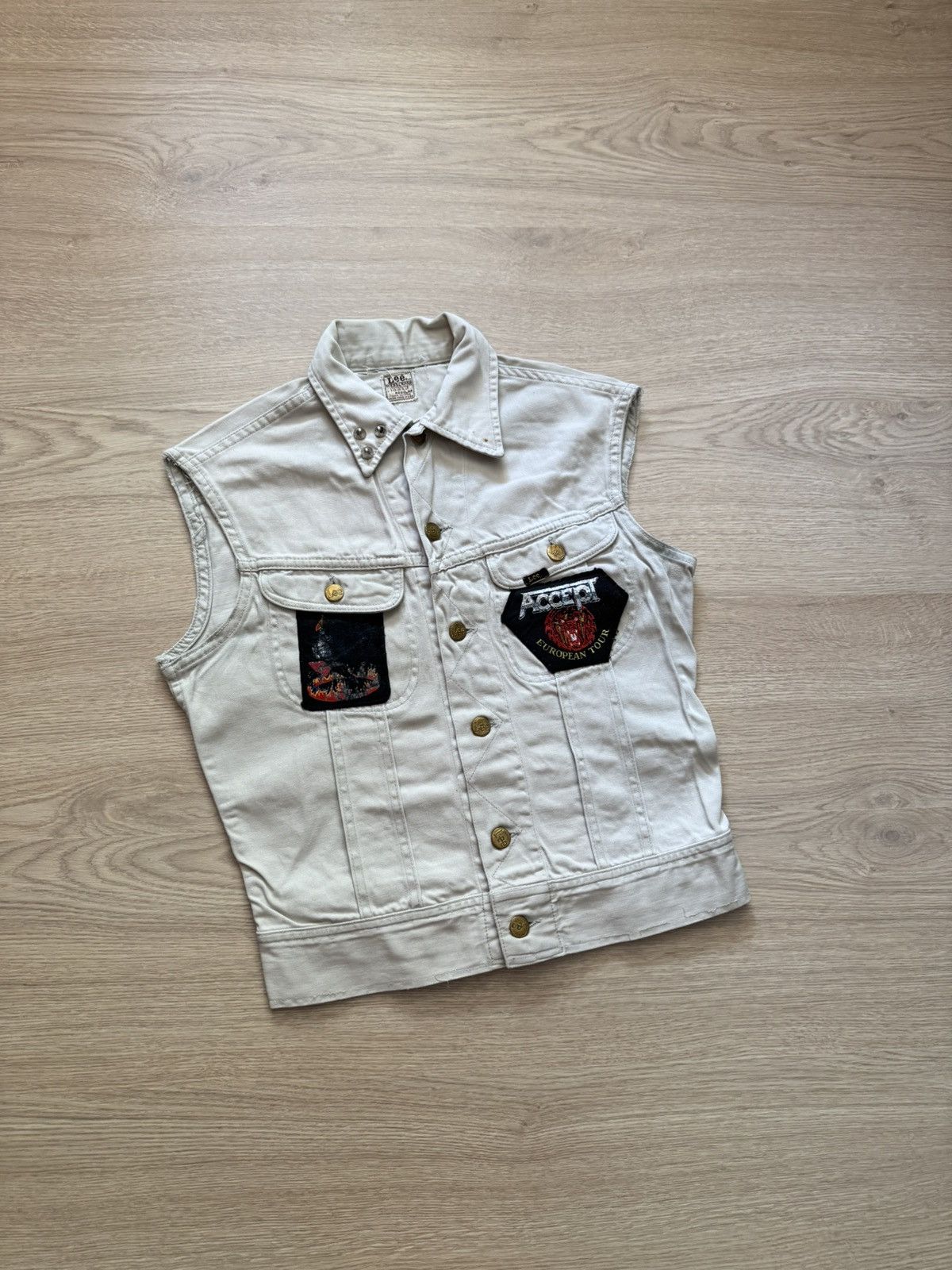Lee Vintage 80-90’s Lee Women’s Rock Metal Bands Concerts Vest Size S / US 4 / IT 40 - 1 Thumbnail