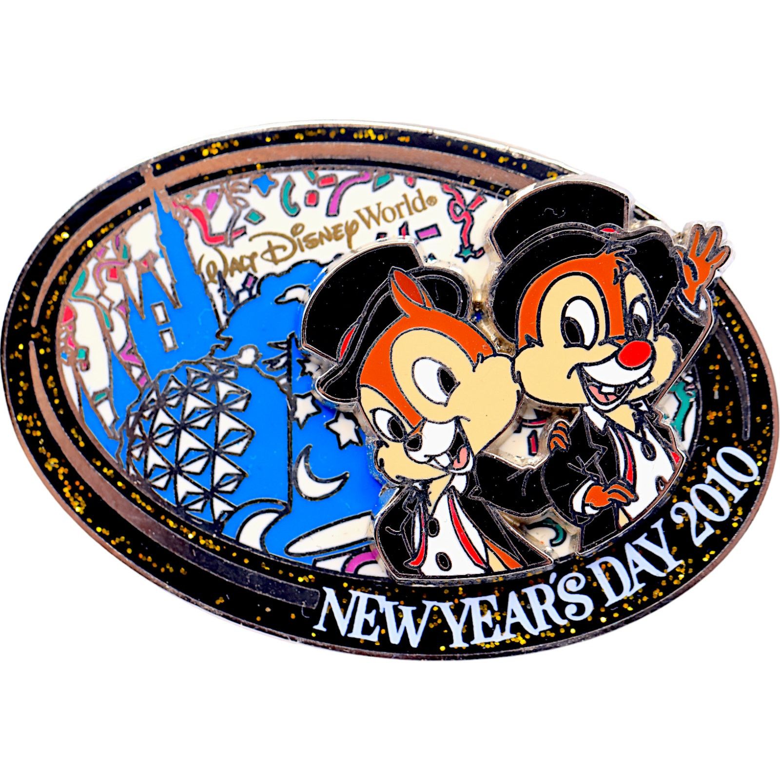 Disney Disney New Years Eve 2010 Chip & Dale Pin LE /4500 Size ONE SIZE - 1 Thumbnail