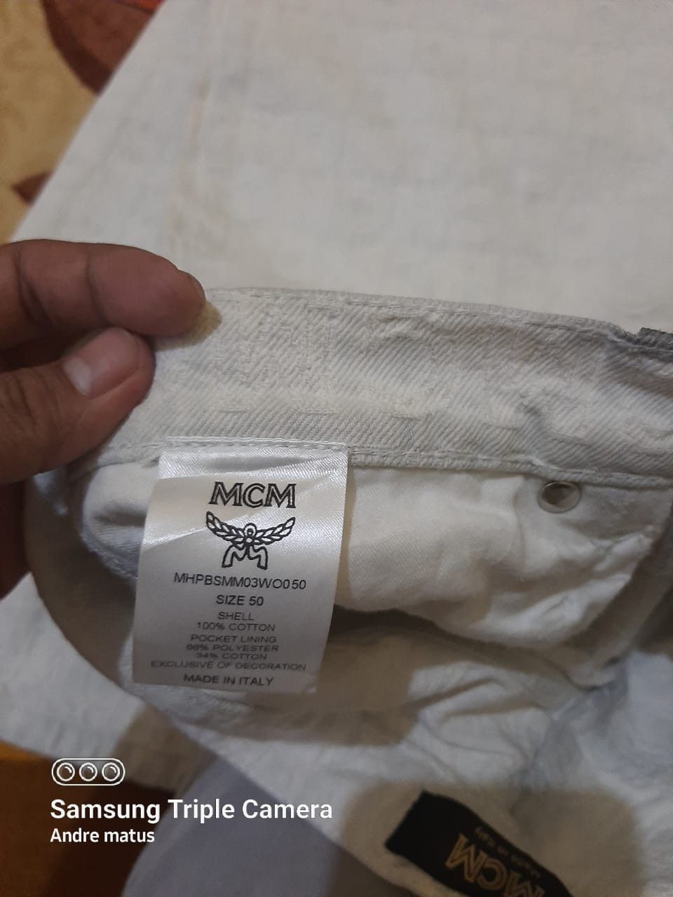MCM MCM monogram white denim Size US 34 / EU 50 - 5 Thumbnail