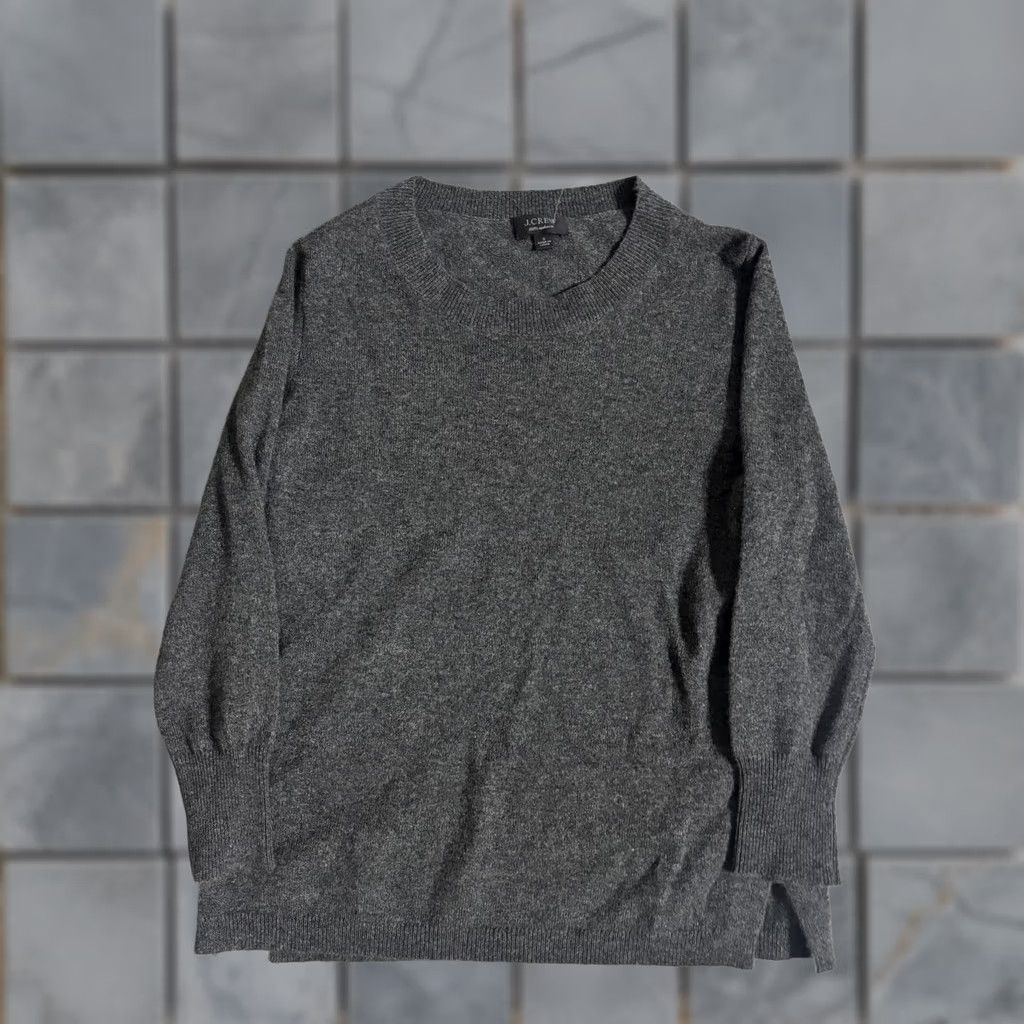 J.Crew J.Crew Sweater Womens Small Gray 100% Cashmere Crewneck Pullover Long Sleeve Size S / US 4 / IT 40 - 1 Thumbnail