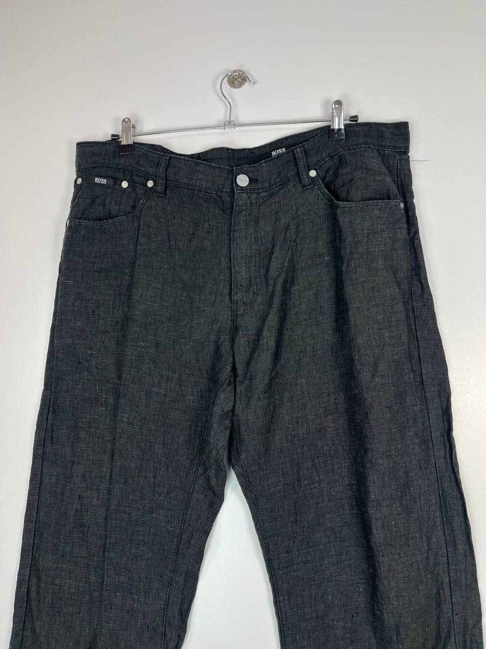 Hugo Boss Hugo Boss Black Linen Trousers Men’s Size W40 Size US 40 / EU 56 - 2 Thumbnail