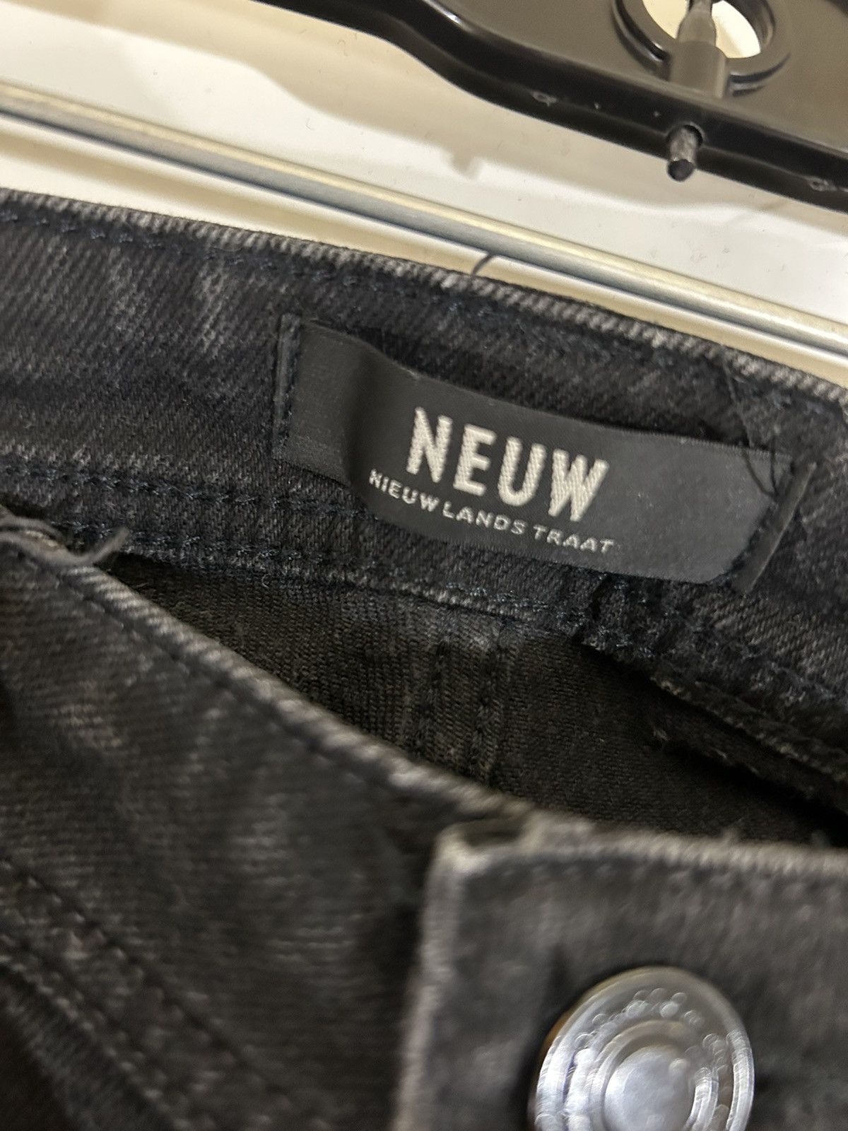 NEUW Denim Black Iggy Skinny Jeans Size US 33 - 3 Thumbnail