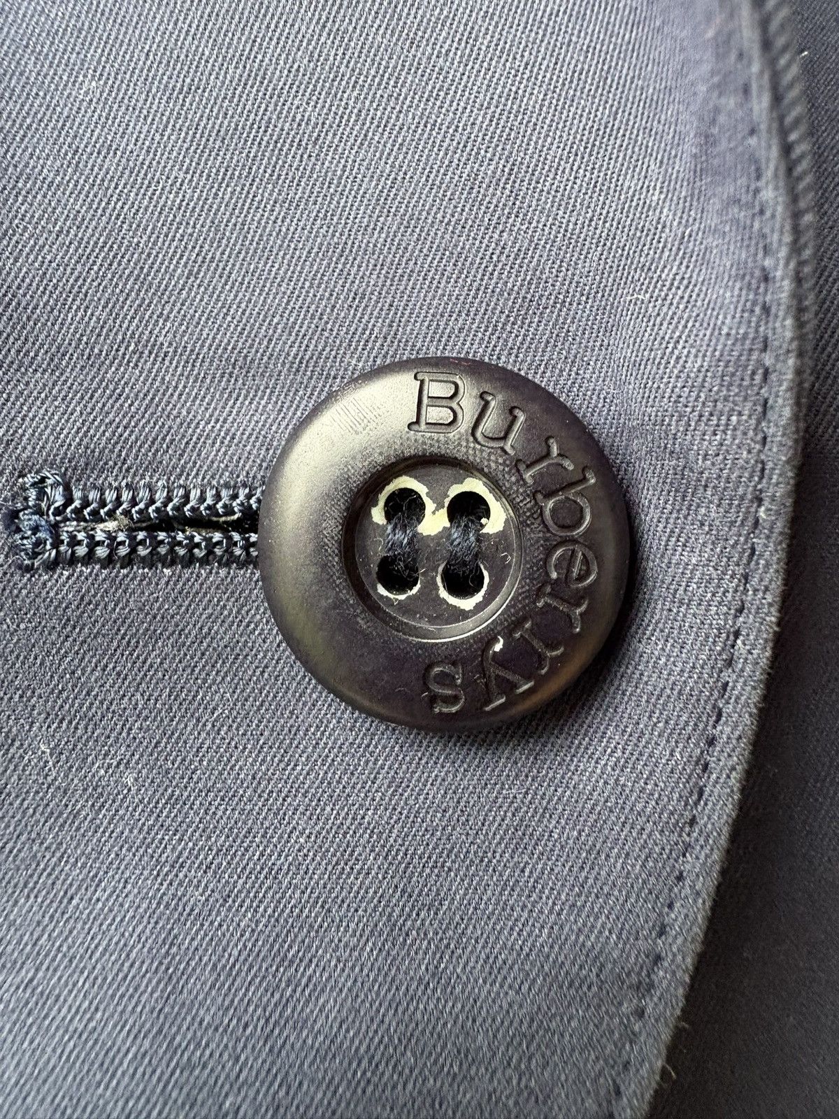 Burberry Vintage Burberrys Navy Tailored Crop Blazer Jacket Size US M / EU 48-50 / 2 - 9 Thumbnail