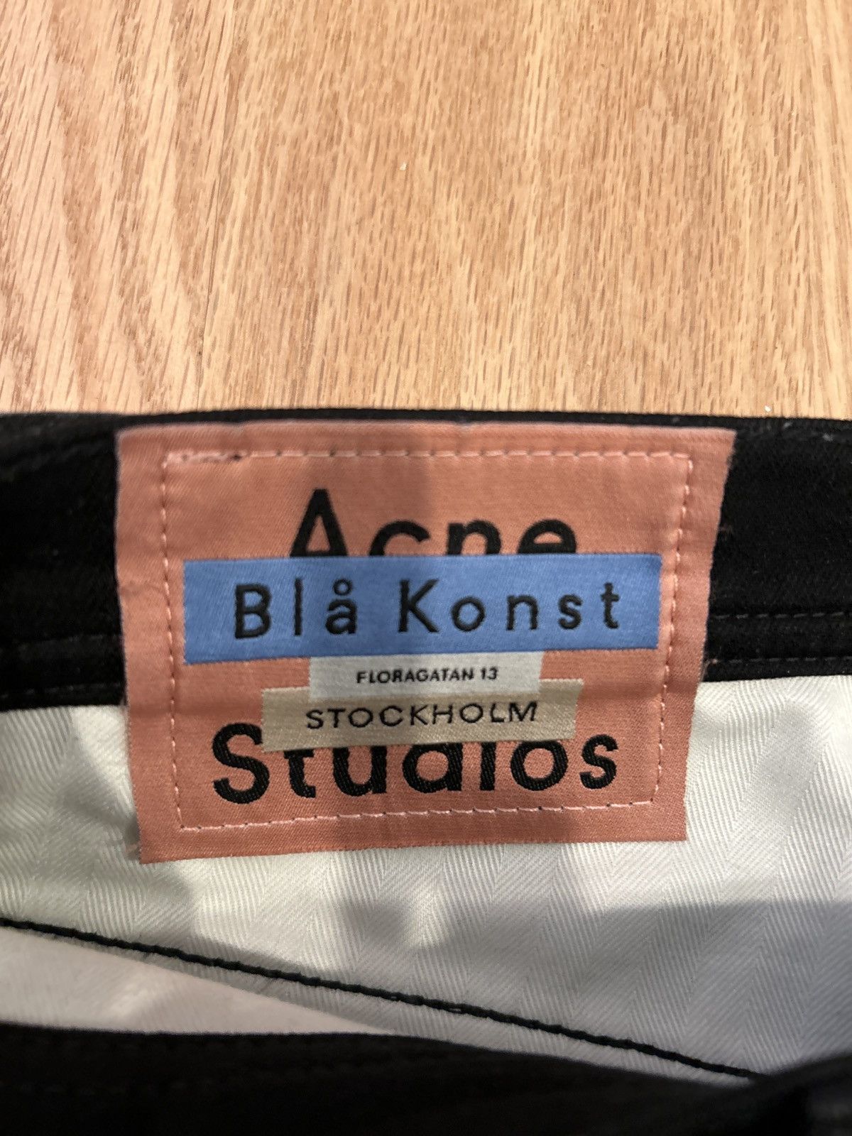 Acne Studios Bla Konst Black River Jeans