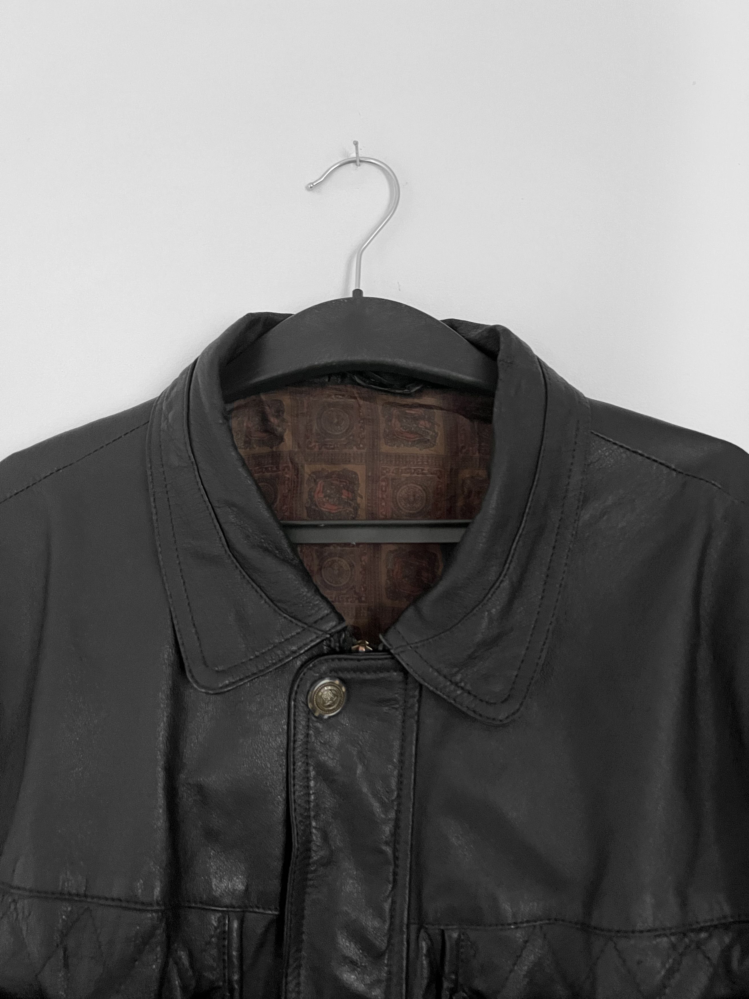 Vintage Vintage genius leather jacket aviator echt leder Size US L / EU 52-54 / 3 - 4 Thumbnail