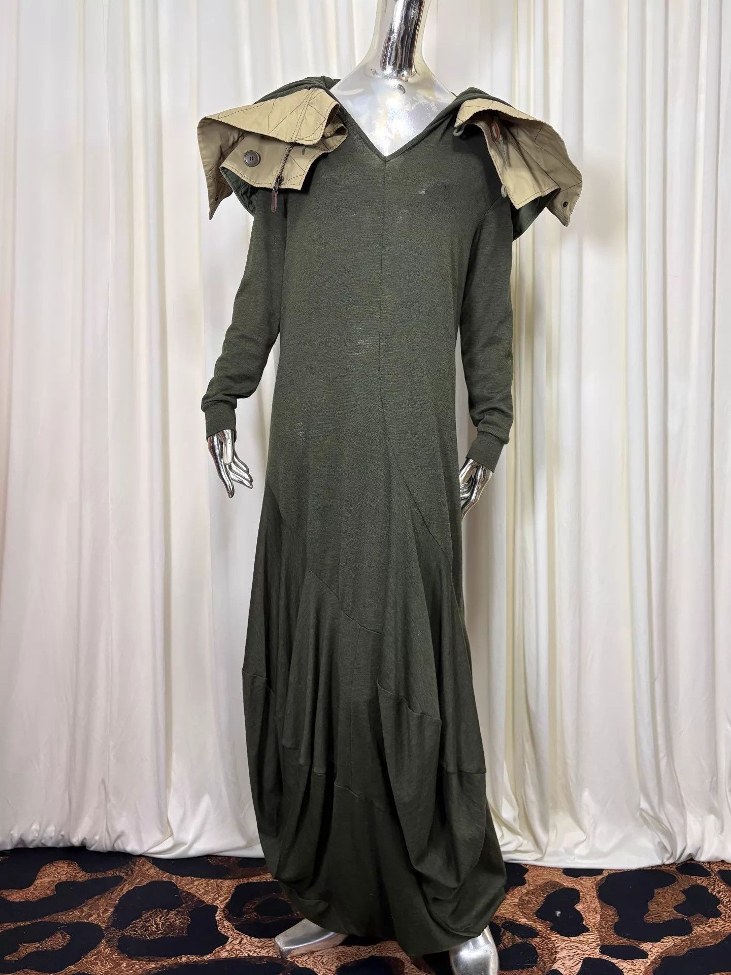 Junya Watanabe Junya Watanabe 2010fw Wool Hooded Dress S (Elastic Waist) Size S / US 4 / IT 40 - 4 Thumbnail