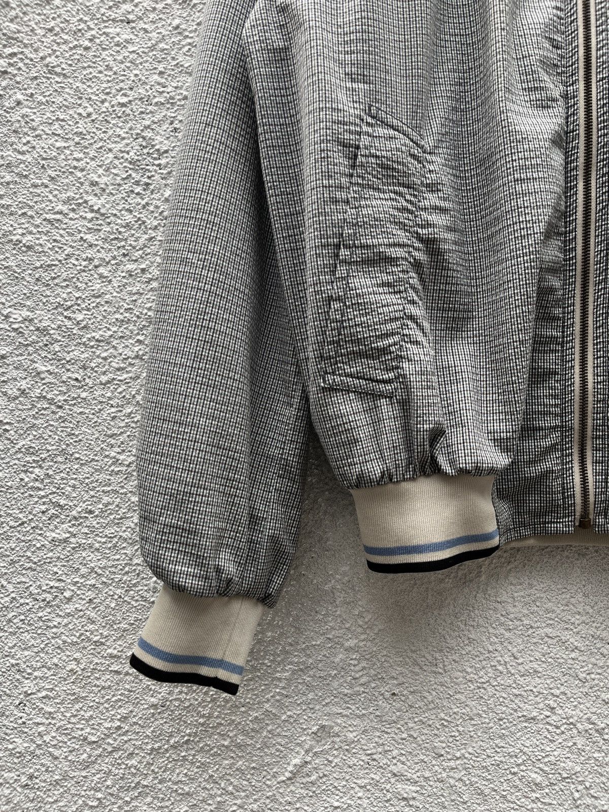 Prada SS09 Prada Blue Chic Squared Light Bomber Jacket Size US L / EU 52-54 / 3 - 3 Thumbnail