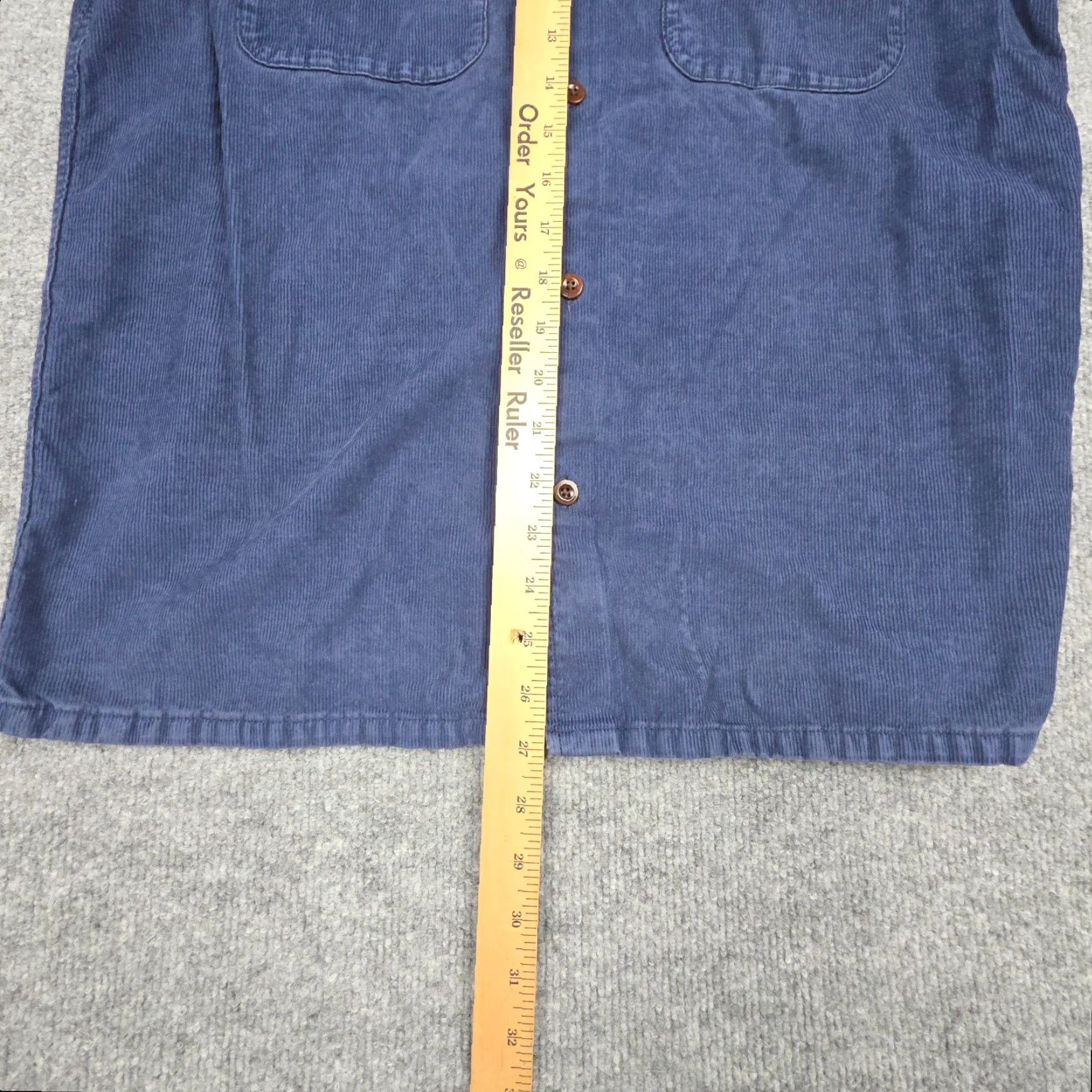 Outerknown Outerknown Shirt Mens Medium Blue Corduroy Button Up Organic Cotton Pockets Shirt Size US M / EU 48-50 / 2 - 7 Thumbnail