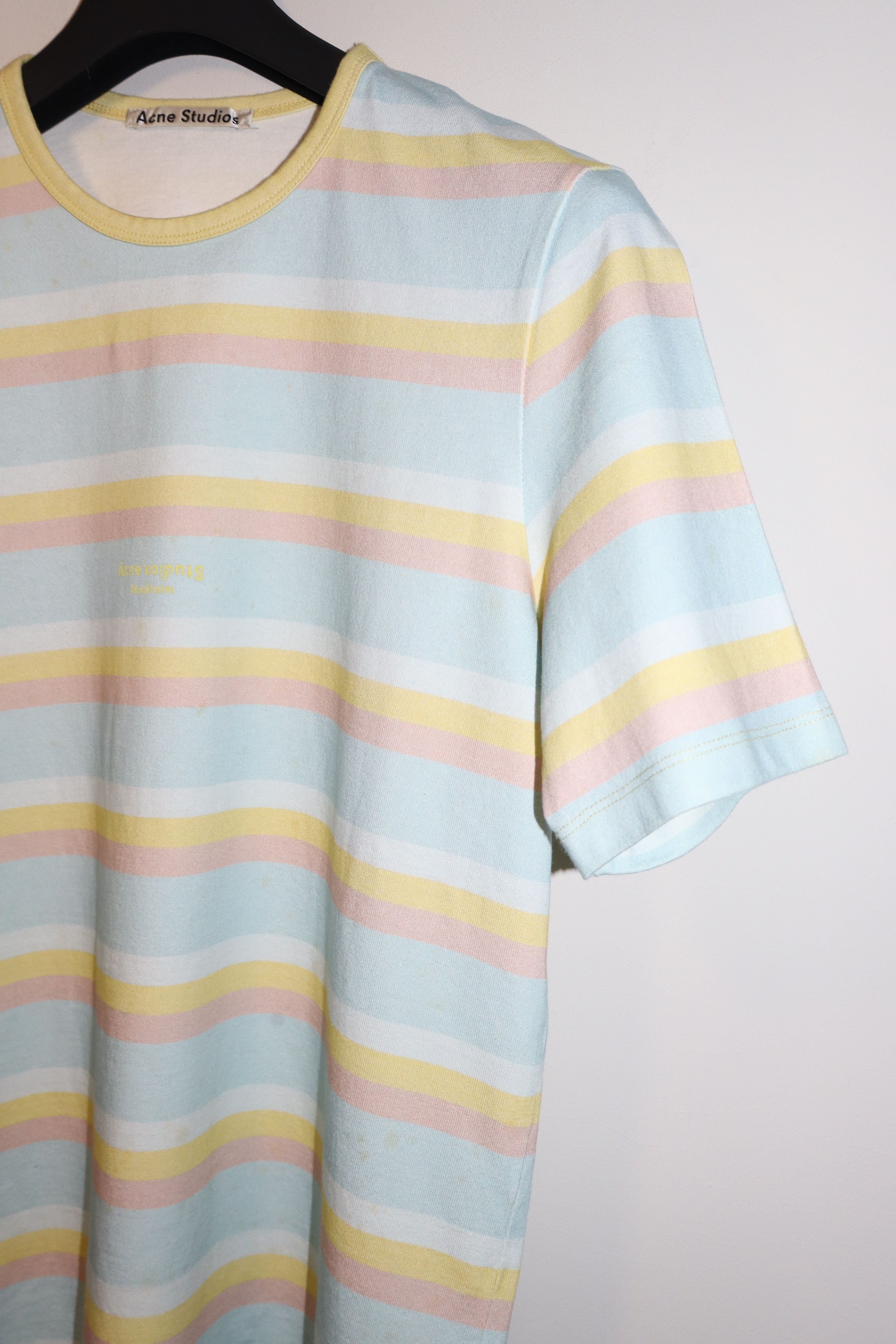 Acne Studios Acne studios logo striped t-shirt Size US S / EU 44-46 / 1 - 9 Thumbnail