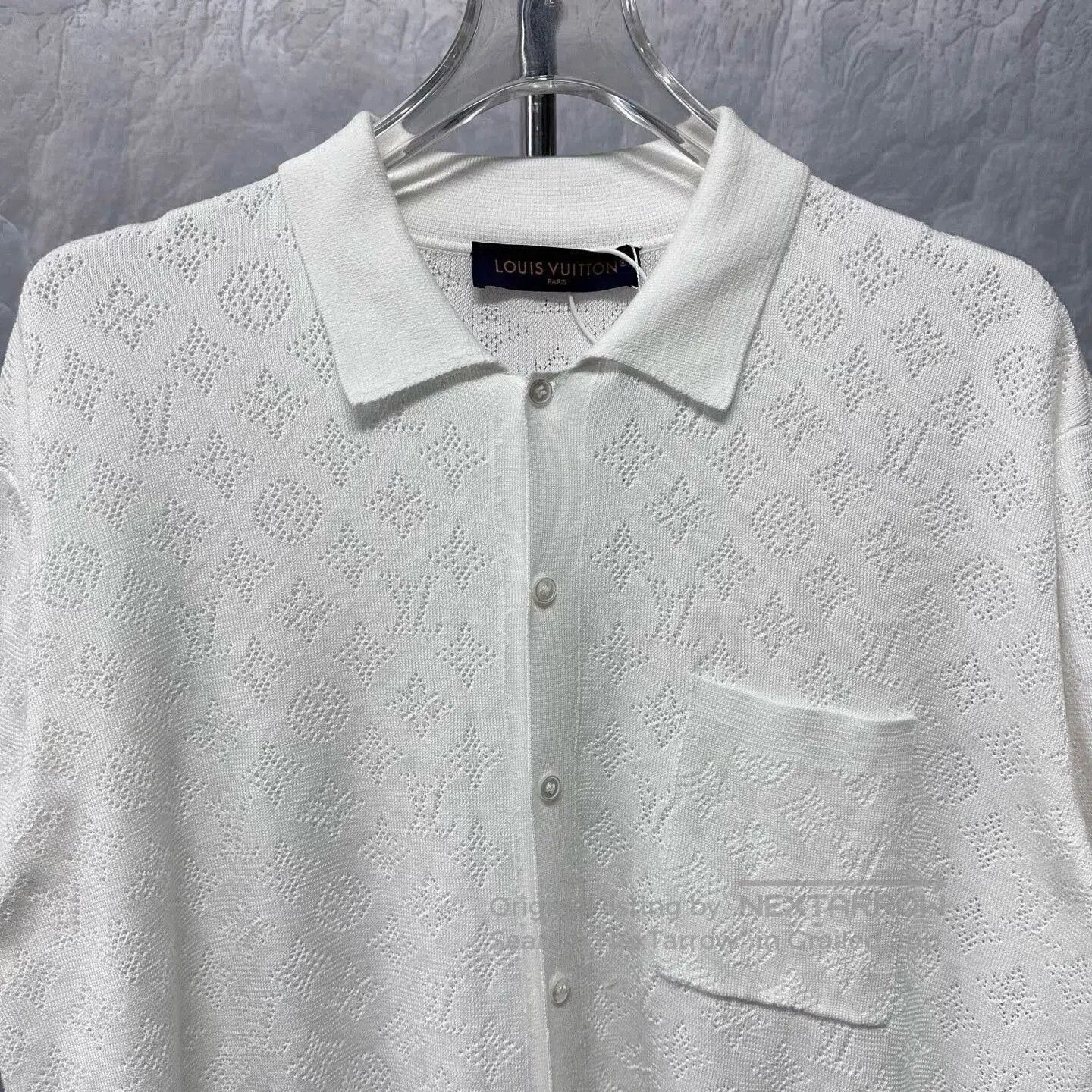Louis Vuitton louis vuitton white short sleeve knit shirt wxx. Size US S / EU 44-46 / 1 - 2 Thumbnail