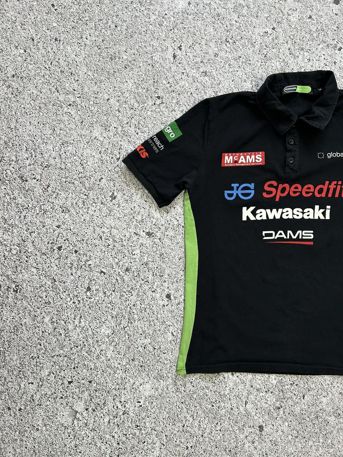 Vintage Motorcycle Kawasaki Dams Global Reach Partners T-Shirt Size US M / EU 48-50 / 2 - 2 Thumbnail