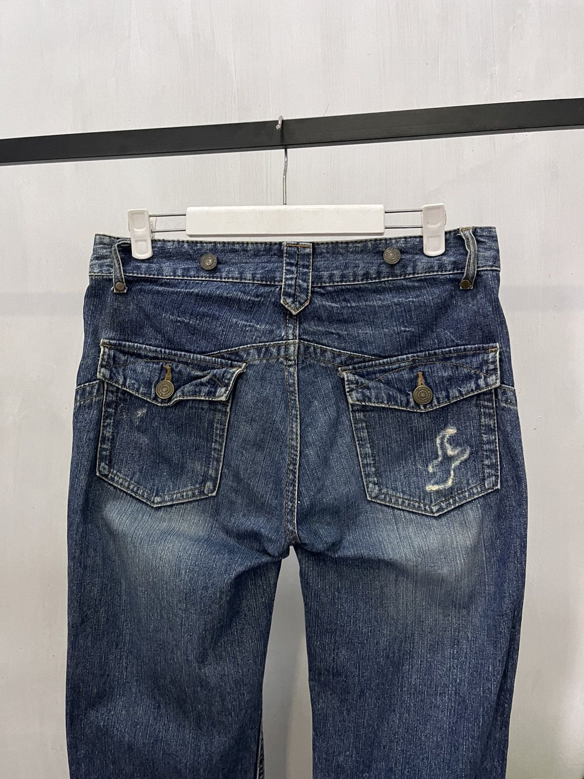 Vintage Vtg Double pocket denim pants W31 Size 31" - 5 Thumbnail