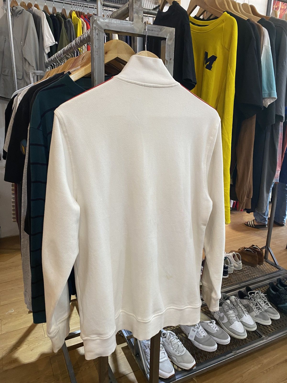 Burberry × Vintage VTG Sweater Burberry Nova Check Stripes Made in England 🔥 Size US XXL / EU 58 / 5 - 14 Thumbnail