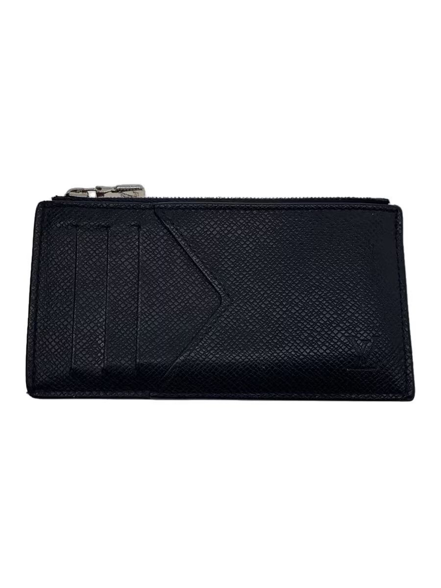 Louis Vuitton Louis Vuitton Taiga Coin Card Holder Cowhide Black Size ONE SIZE - 1 Thumbnail