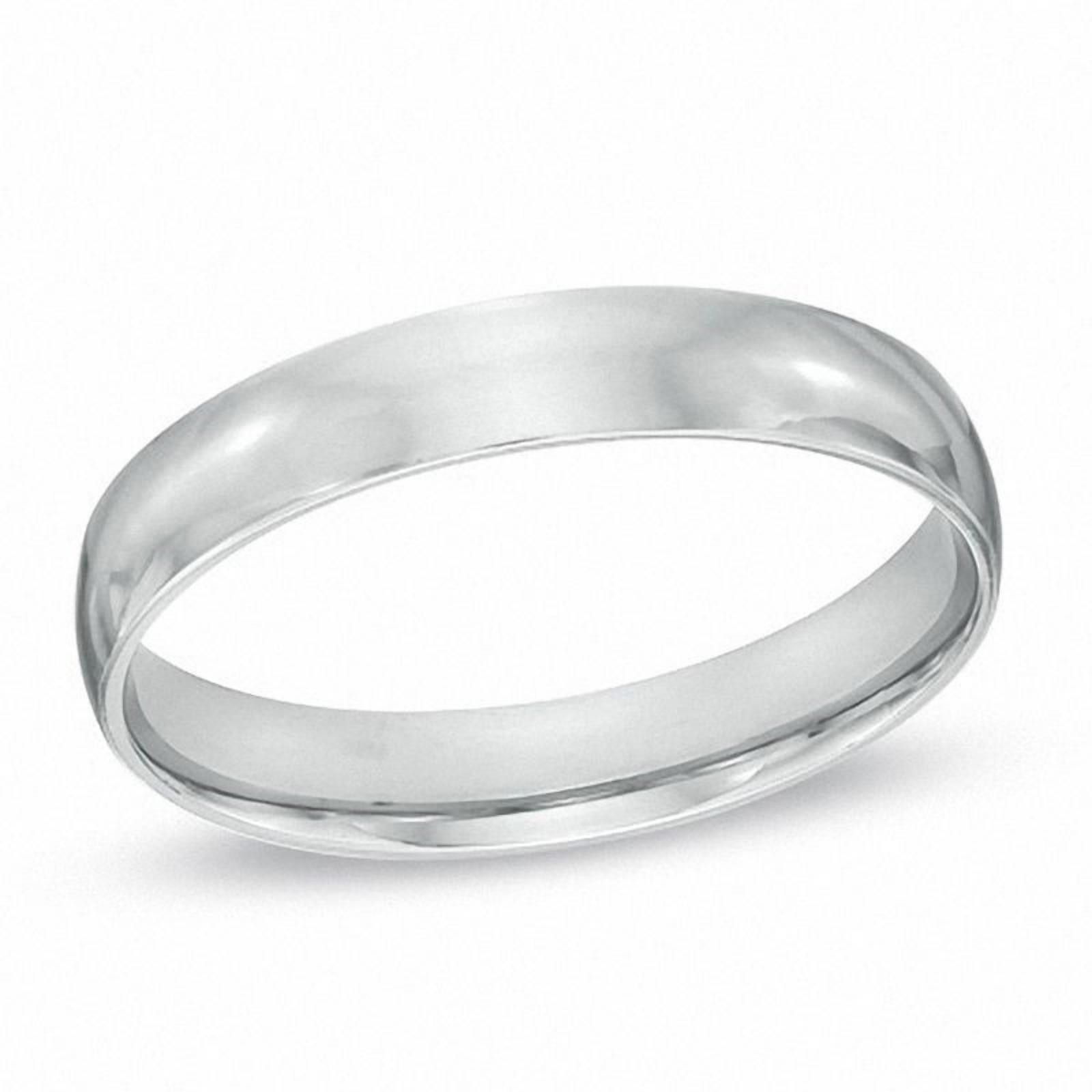 Macys Men's Polished Wedding Ring in Sterling Silver - Size 10 Size ONE SIZE - 1 Thumbnail