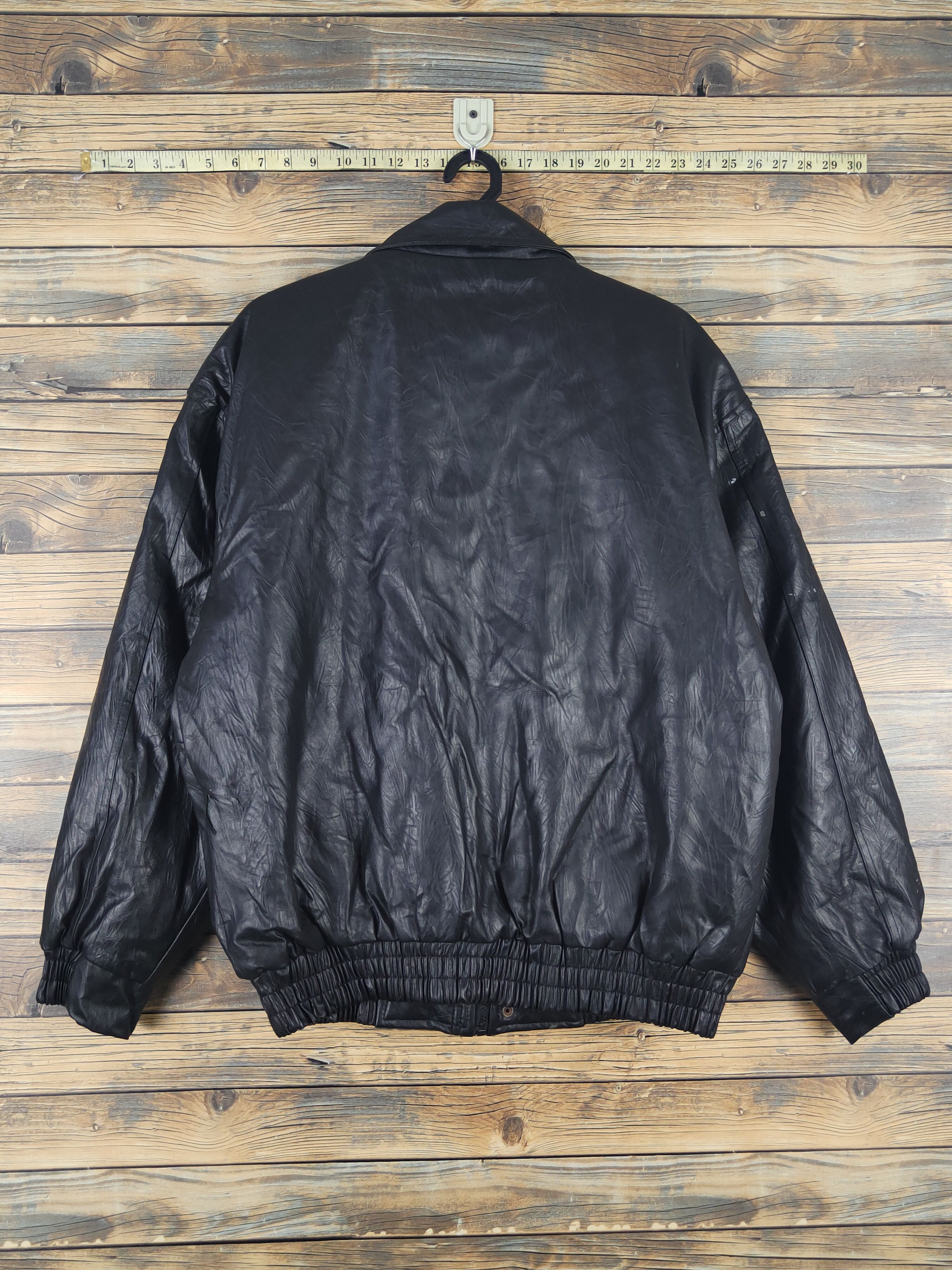Genuine Leather Actiman Black vintage Leather Jackets #W1118 Size US L / EU 52-54 / 3 - 11 Thumbnail