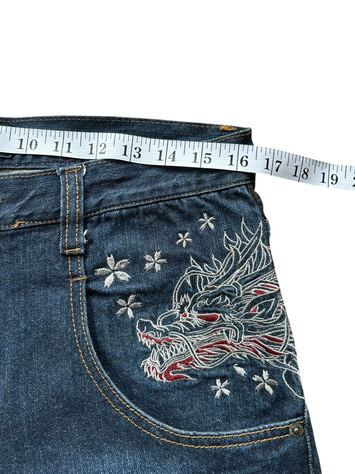 Kapital Karakuri Tamashii Japan Dragon Inspired Type Pocket Denim 🎌 Size US 33 - 18 Thumbnail