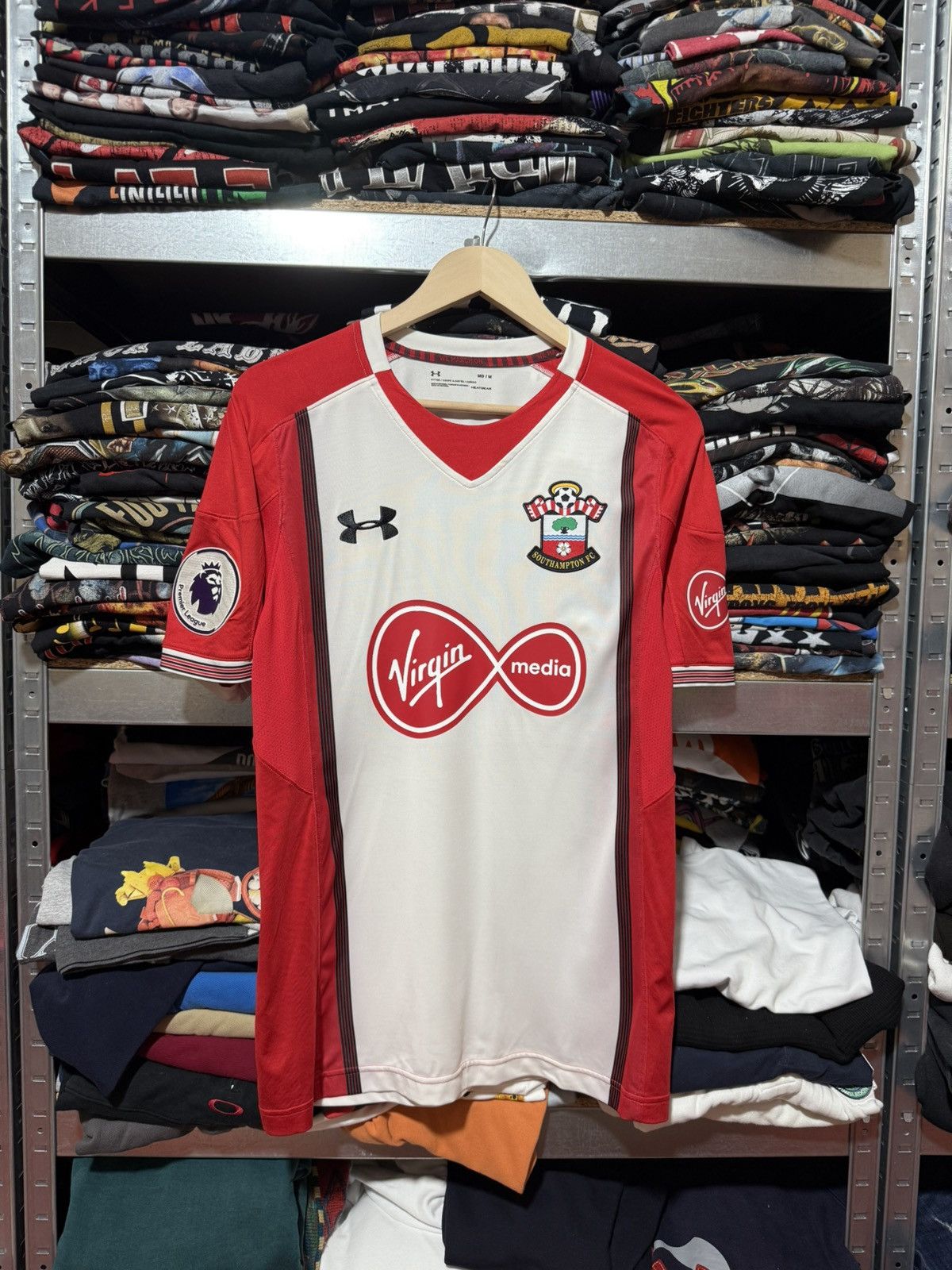 Under Armour Under Armour Southampton 2017 2018 Home Soccer Jersey Size US S / EU 44-46 / 1 - 1 Thumbnail