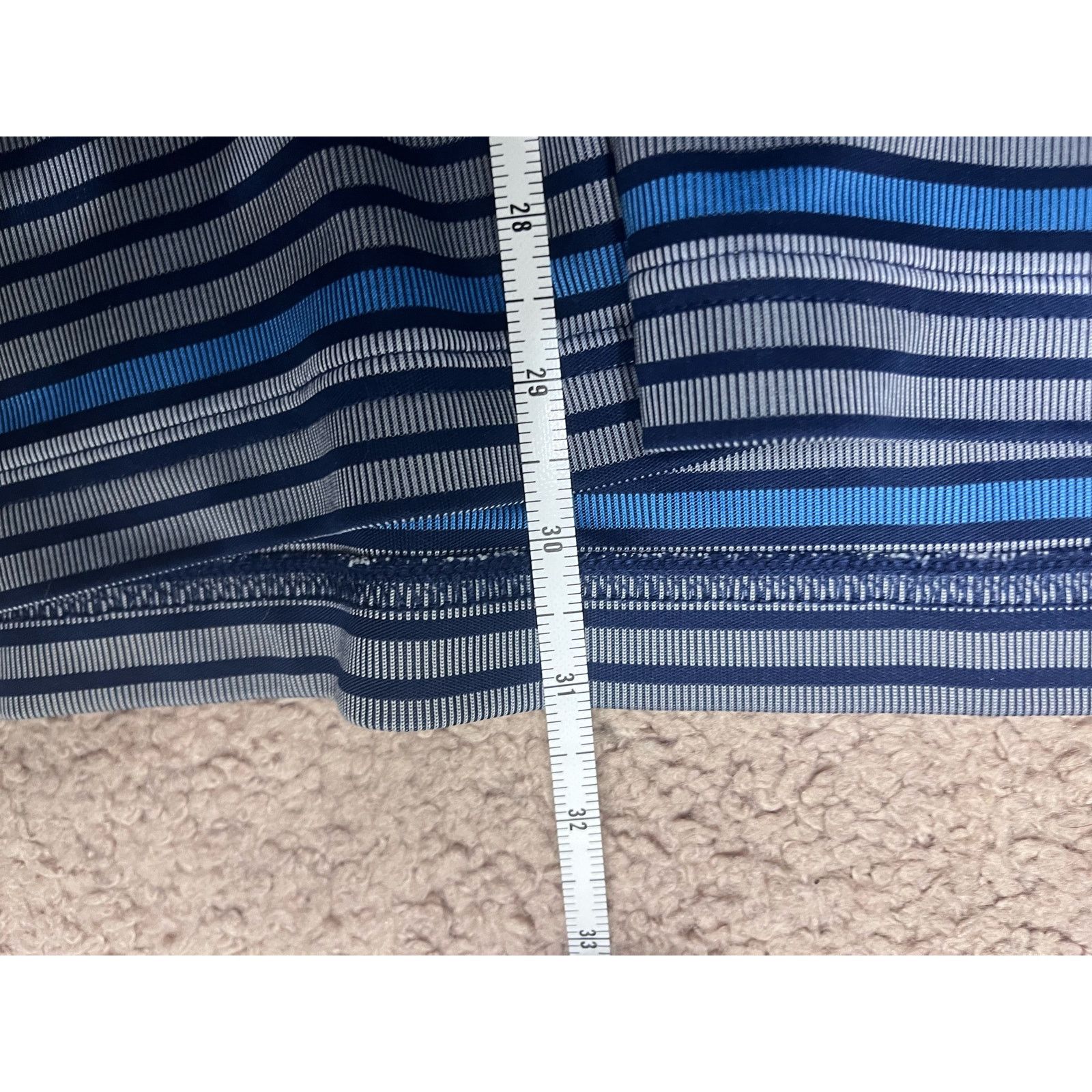 Greg Norman Men's Blue Striped Greg Norman Golf Polo XL Size US XL / EU 56 / 4 - 5 Thumbnail
