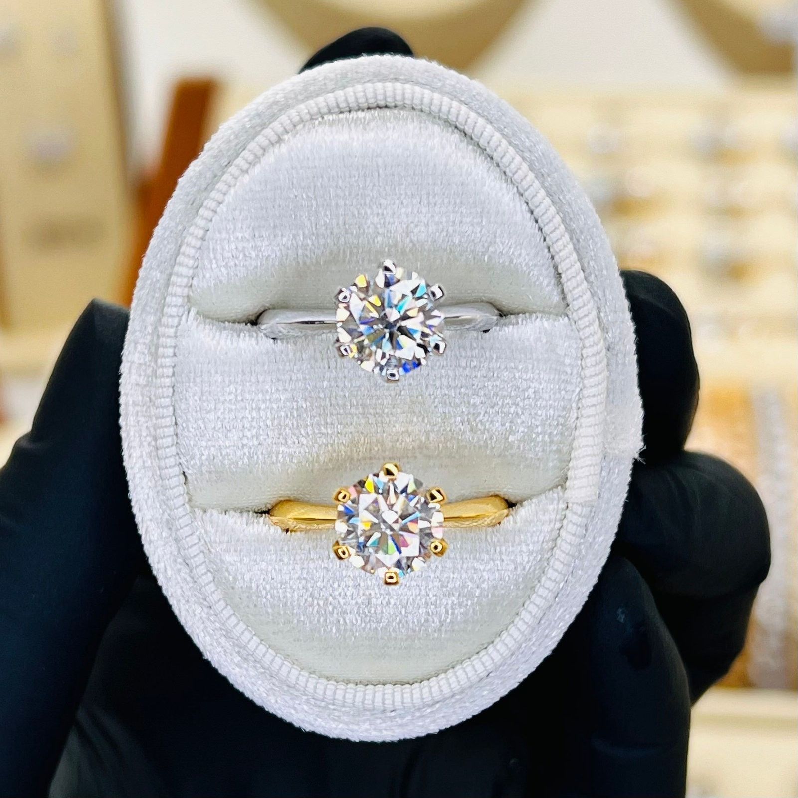 Other 2ct Moissanite Solitaire Engagement Ring Size ONE SIZE - 1 Thumbnail