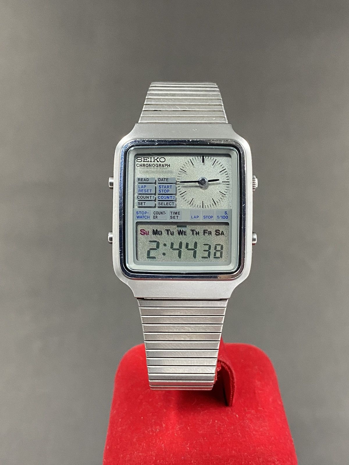 image of Seiko H127-5000 Japan Ana/digi Men’S Watch in Grey, Men's