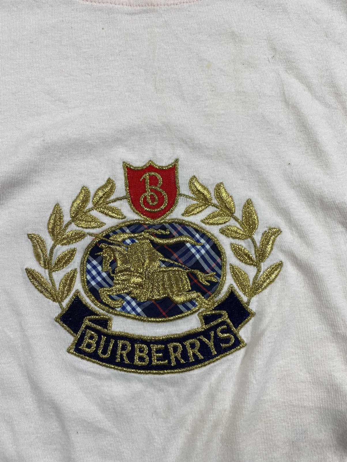 Burberry × Burberry Prorsum × Vintage Vintage Burberrys Big Logo shirt Y2k Style Size US L / EU 52-54 / 3 - 3 Thumbnail