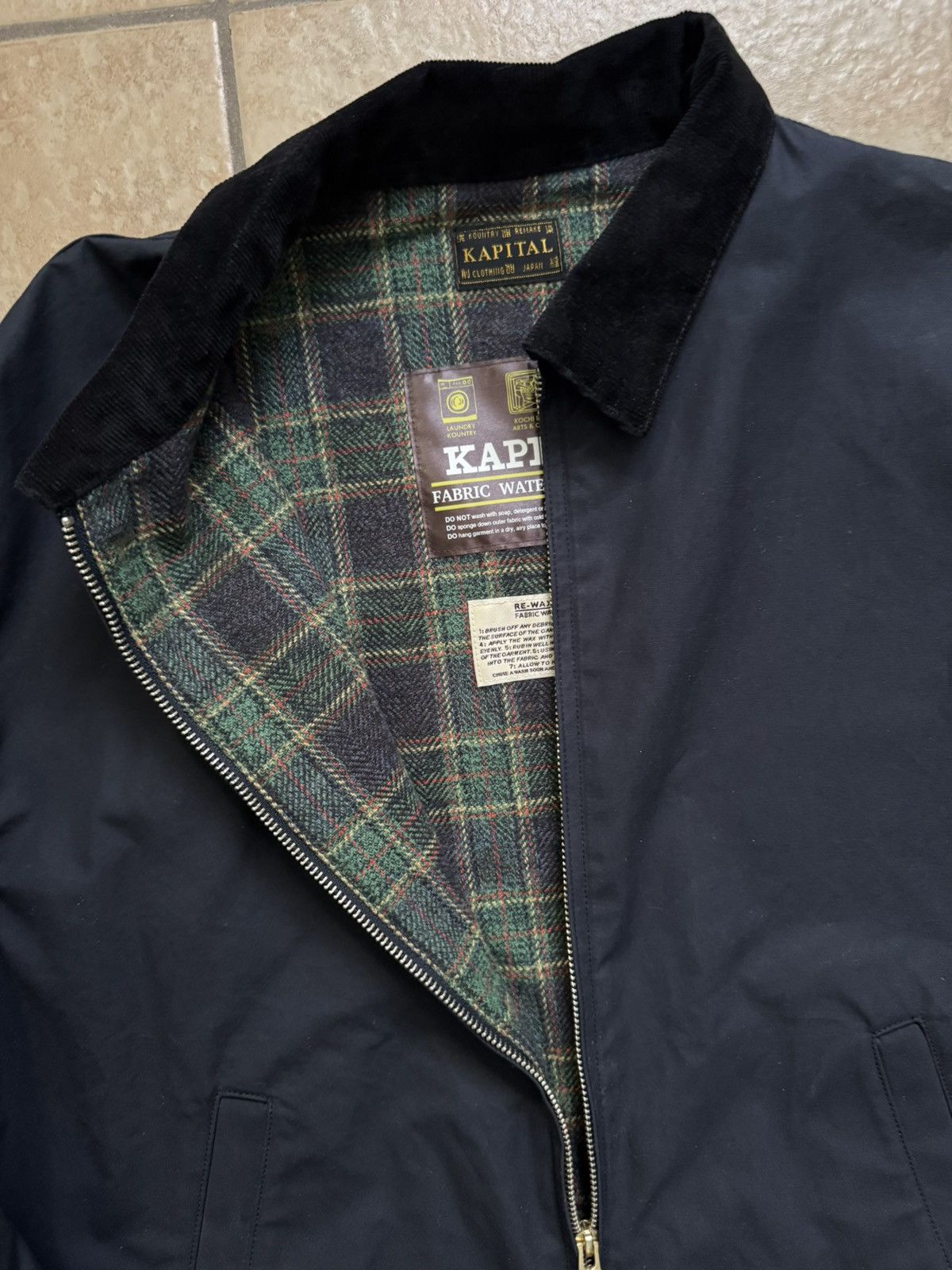 Kapital Kountry Kapital Navy Waxed Chore Jacket Size US XL / EU 56 / 4 - 4 Thumbnail