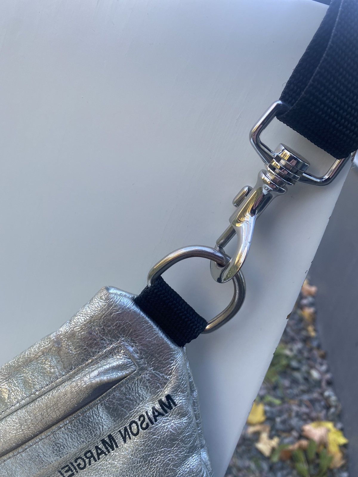 Maison Margiela MAISON MARGIELA TWO COMPARTMENT BUM BAG - SILVER Size ONE SIZE - 17 Thumbnail