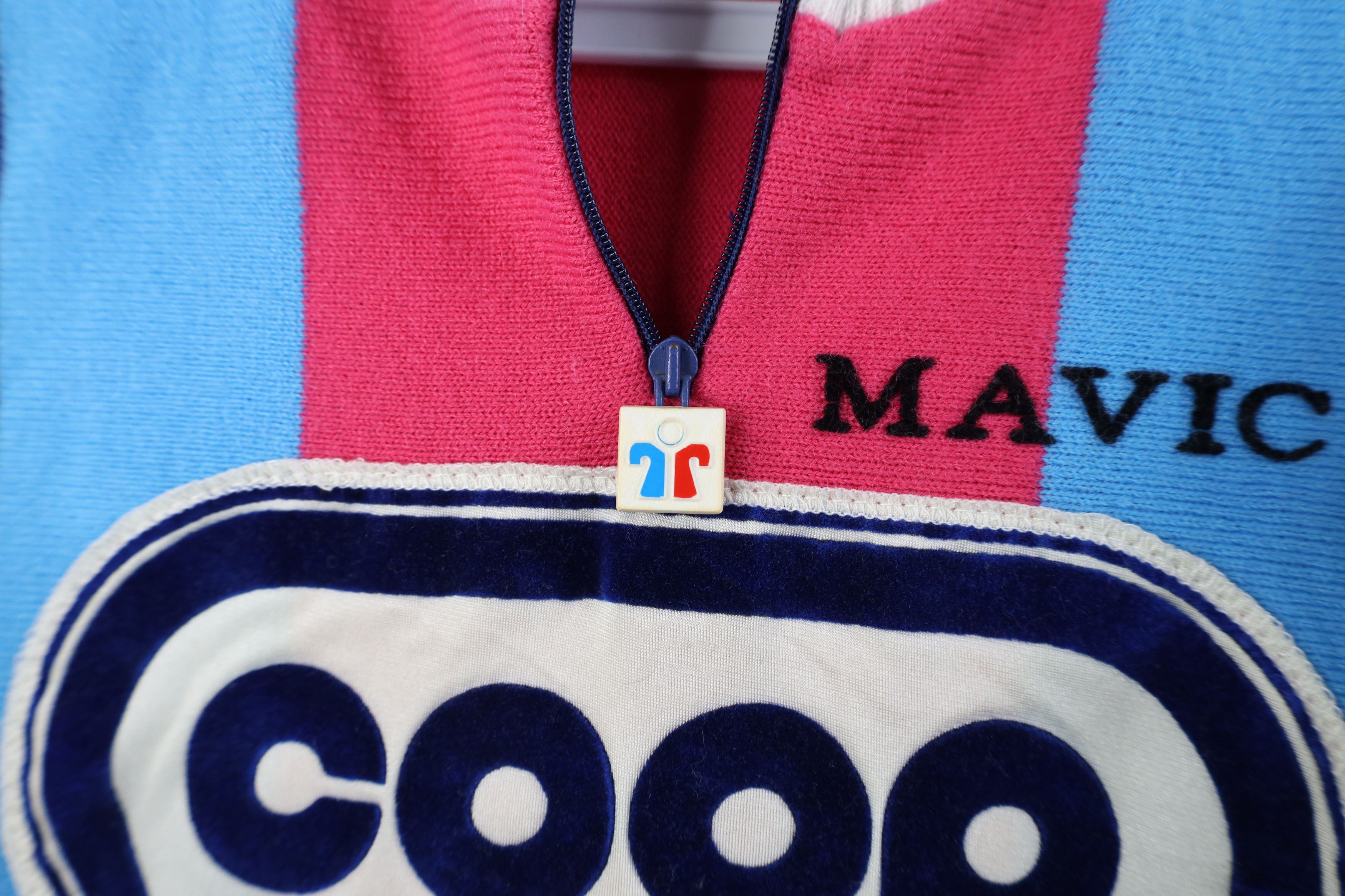 Vintage Vintage 80s Cycles Mercier Knit Long Sleeve Cycling Jersey Size US M / EU 48-50 / 2 - 6 Thumbnail