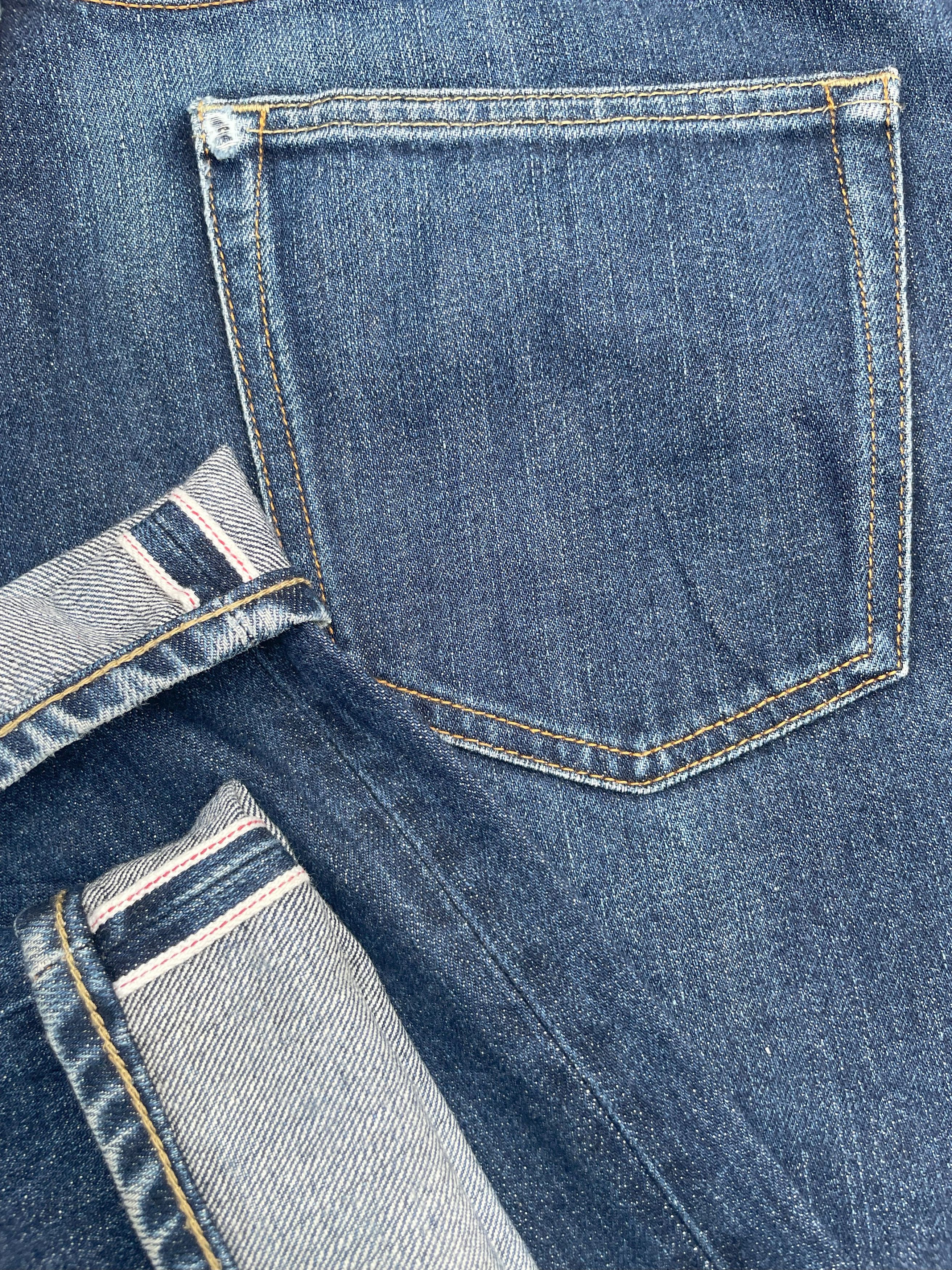 Japanese Brand Uniqlo Kaihara Redline Selvedge Denim Size US 35 - 4 Thumbnail