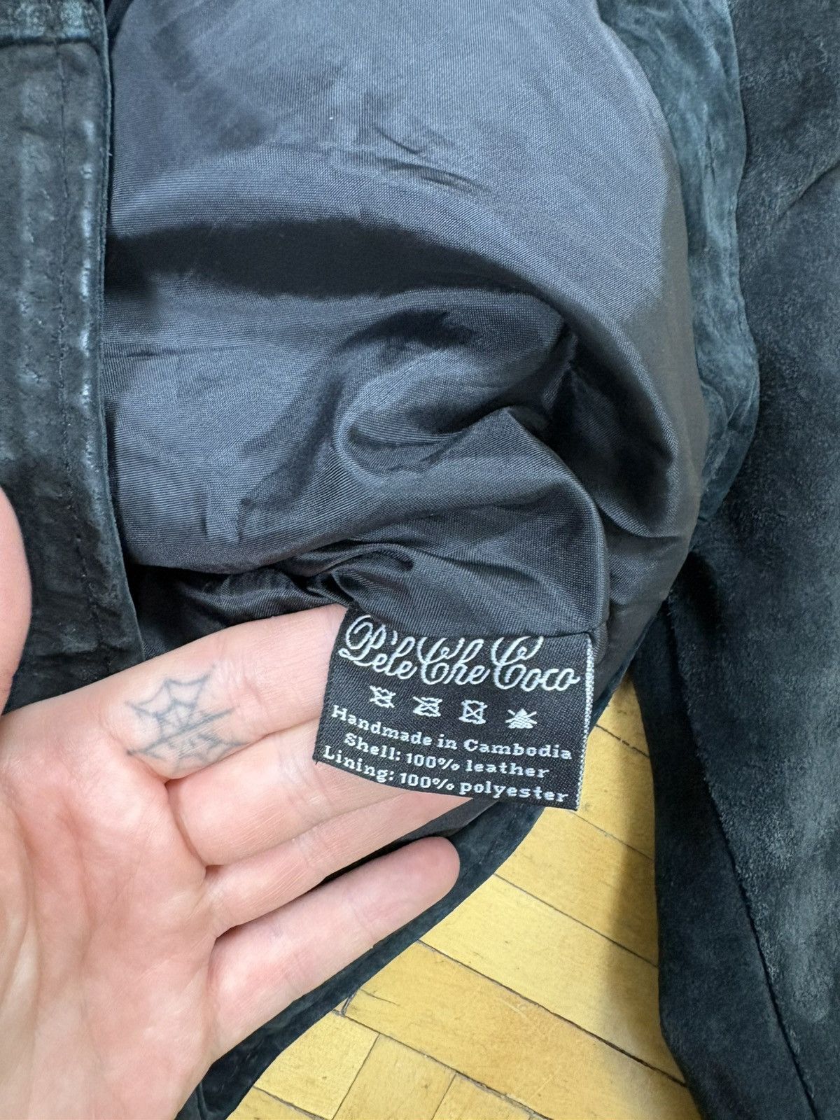 Pelechecoco PeleCheCoco Distressed Suede Biker Leather Jacket Handmade Size S / US 4 / IT 40 - 7 Thumbnail