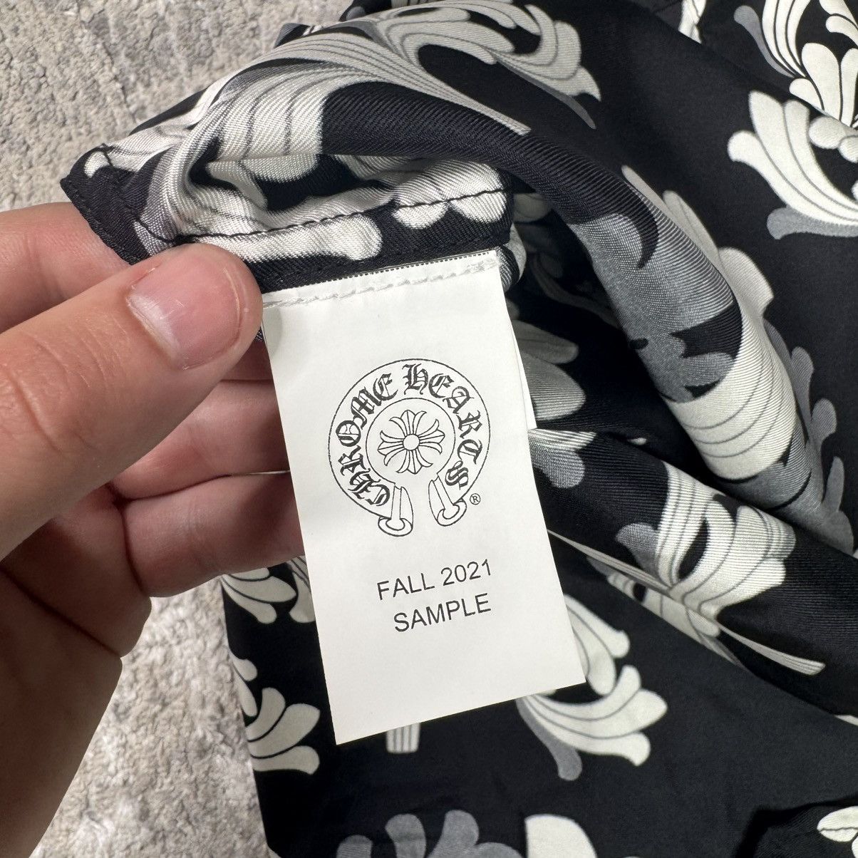 Chrome Hearts Silk plus cross button up short sleeve shirt Size US M / EU 48-50 / 2 - 14 Thumbnail