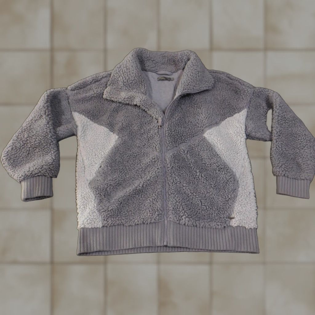 Prana prAna Jacket Womens Large Gray Sherpa Fleece Zip Up Colorblock Eco Recycled Poly Jacket Womens L Gray Solid Retro Casual Mens Womens Boys Girls Size L / US 10 / IT 46 - 1 Thumbnail