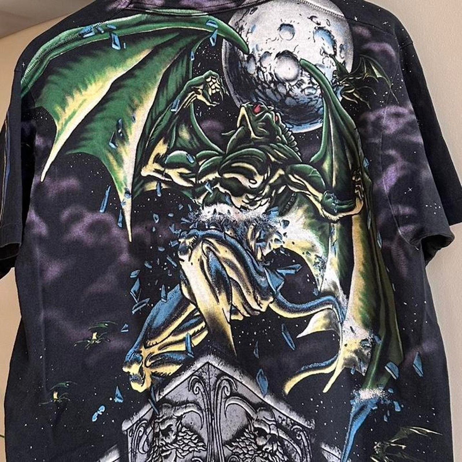 Liquid Blue × Vintage Vintage 1995 Gargoyle Liquid Blue AOP Shirt Size US L / EU 52-54 / 3 - 4 Thumbnail