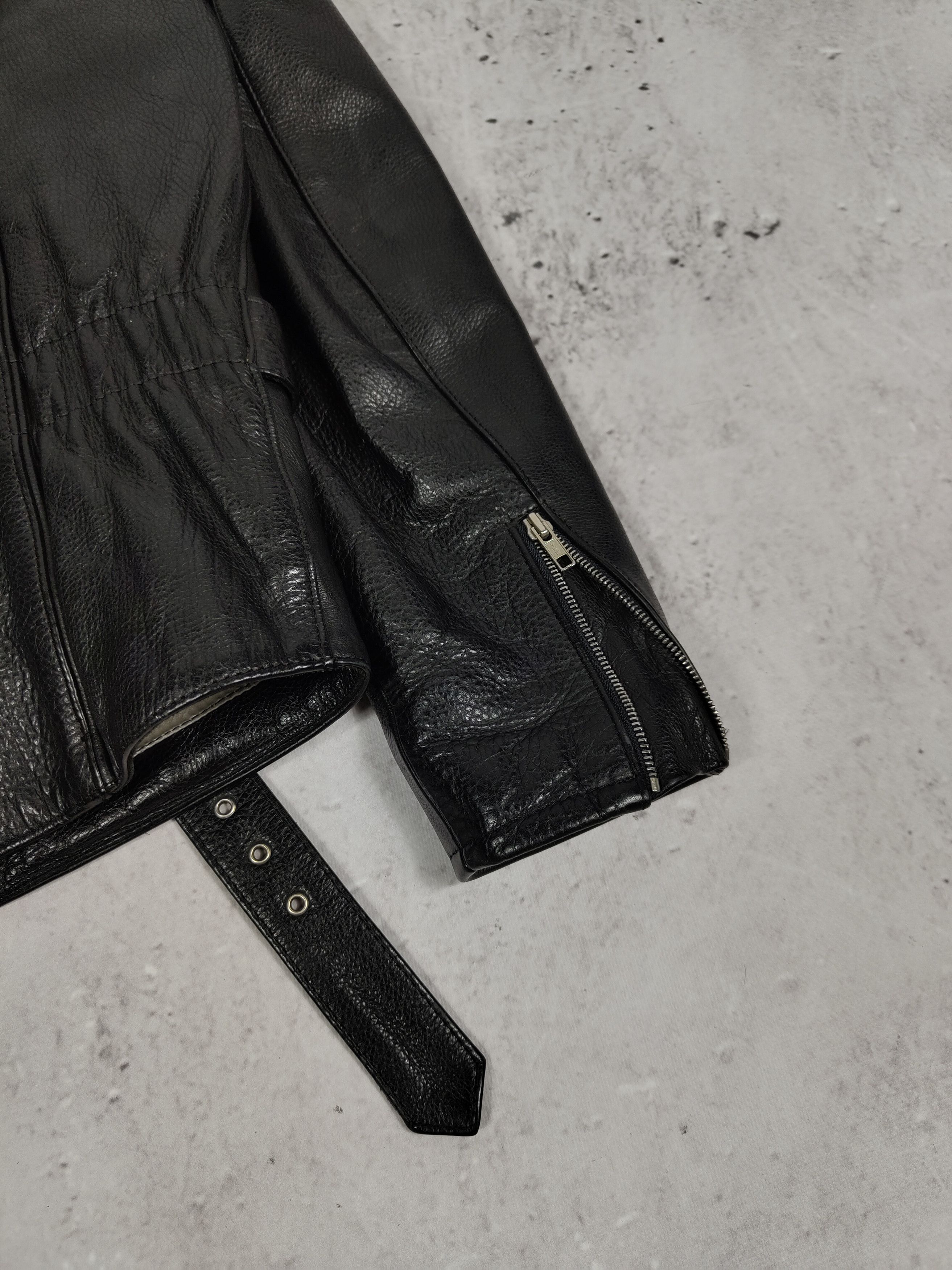 Leather × Vintage Vintage Leather Biker Jacket Size US L / EU 52-54 / 3 - 13 Thumbnail