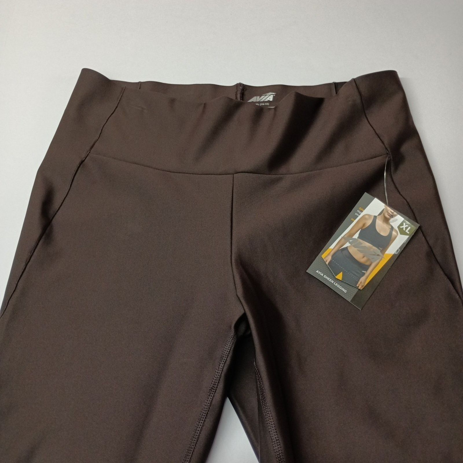 Avia Avia Sheen Leggings Women's XL (16-18) Breen Activewear Size 30" / US 8 / IT 44 - 4 Thumbnail