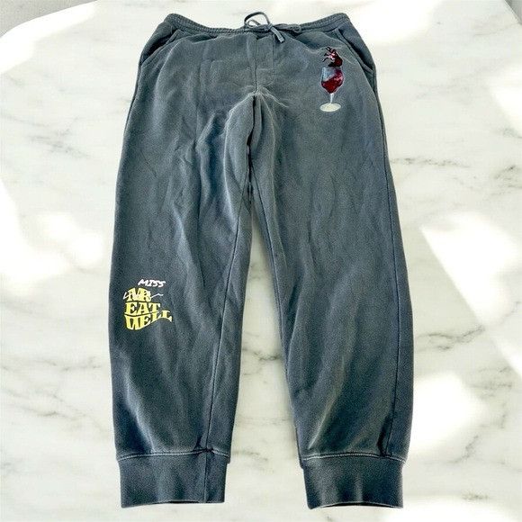 Other Mr. EatWell Wine Glass Sweatpants Size 36" / US 14 / IT 50 - 2 Thumbnail