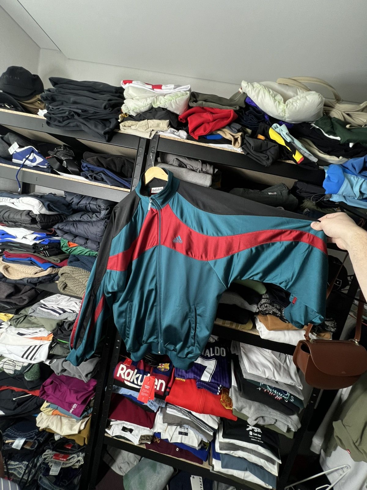 Adidas Vintage Adidas Equipment Track Jacket 90s Teal Red Size D7 Size US XL / EU 56 / 4 - 2 Thumbnail