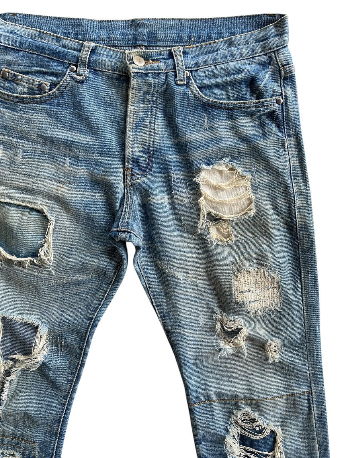 Japanese Brand Tokyo Rush Distressed Boro Flare Denim Size US 32 / EU 48 - 8 Thumbnail