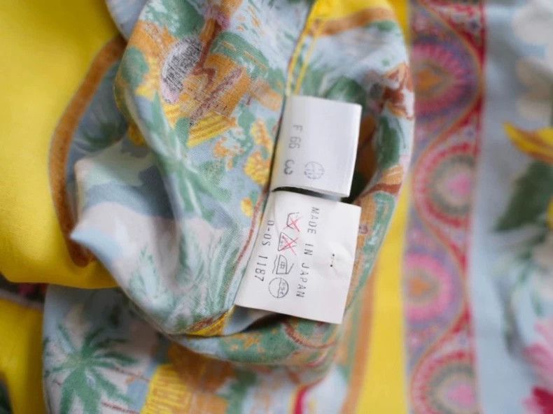 Kenzo KENZO sizeF Yellow nationalistic flower shirt Size L / US 10 / IT 46 - 8 Thumbnail
