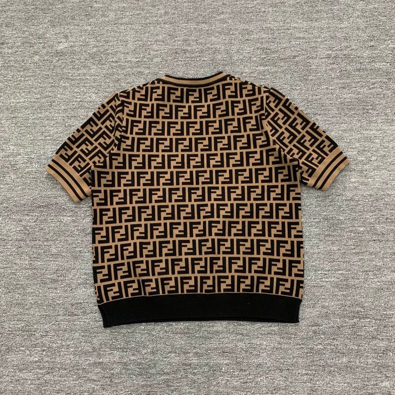 Fendi Fendi Brown double F old flower full print knitted short s Size US XS / EU 42 / 0 - 2 Thumbnail