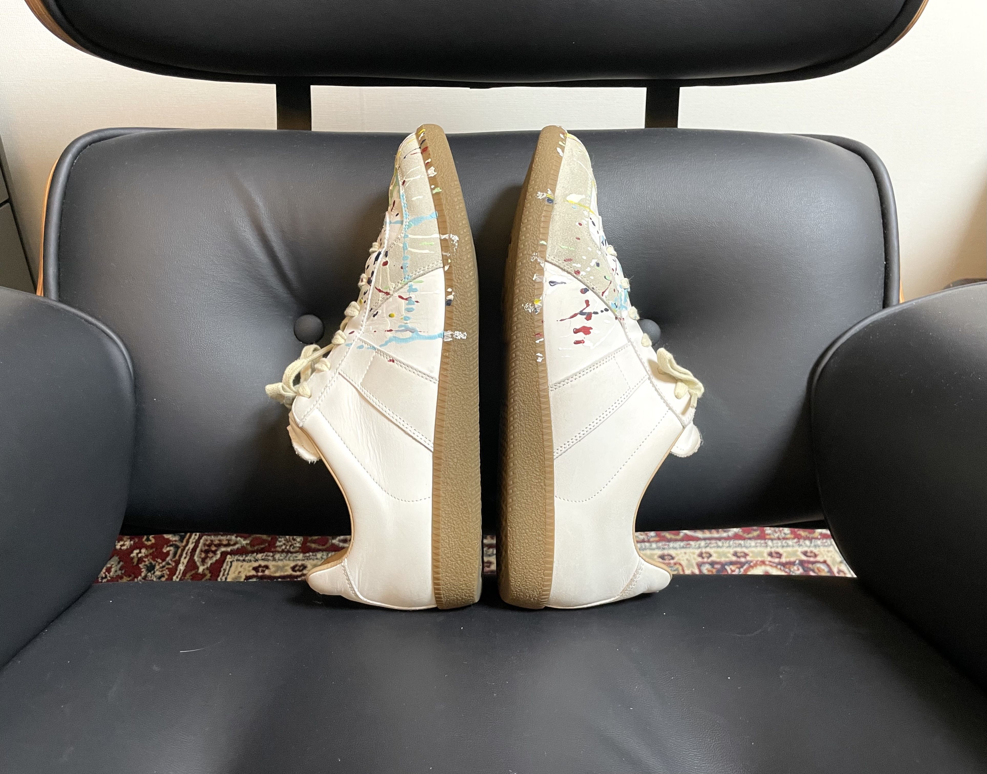 Maison Margiela Maison Margiela GAT (Paint Splatter White) Size US 9.5 / EU 42-43 - 19 Thumbnail