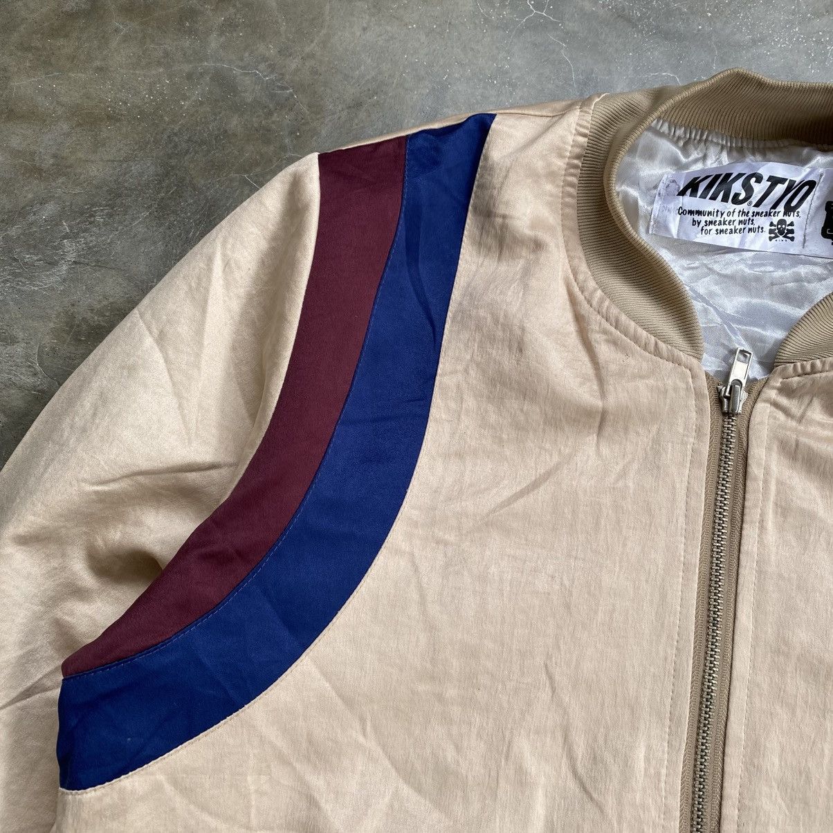 KIKS TYO 2000s Kiks Tyo Satin Varsity Light Jacket Size US L / EU 52-54 / 3 - 8 Thumbnail