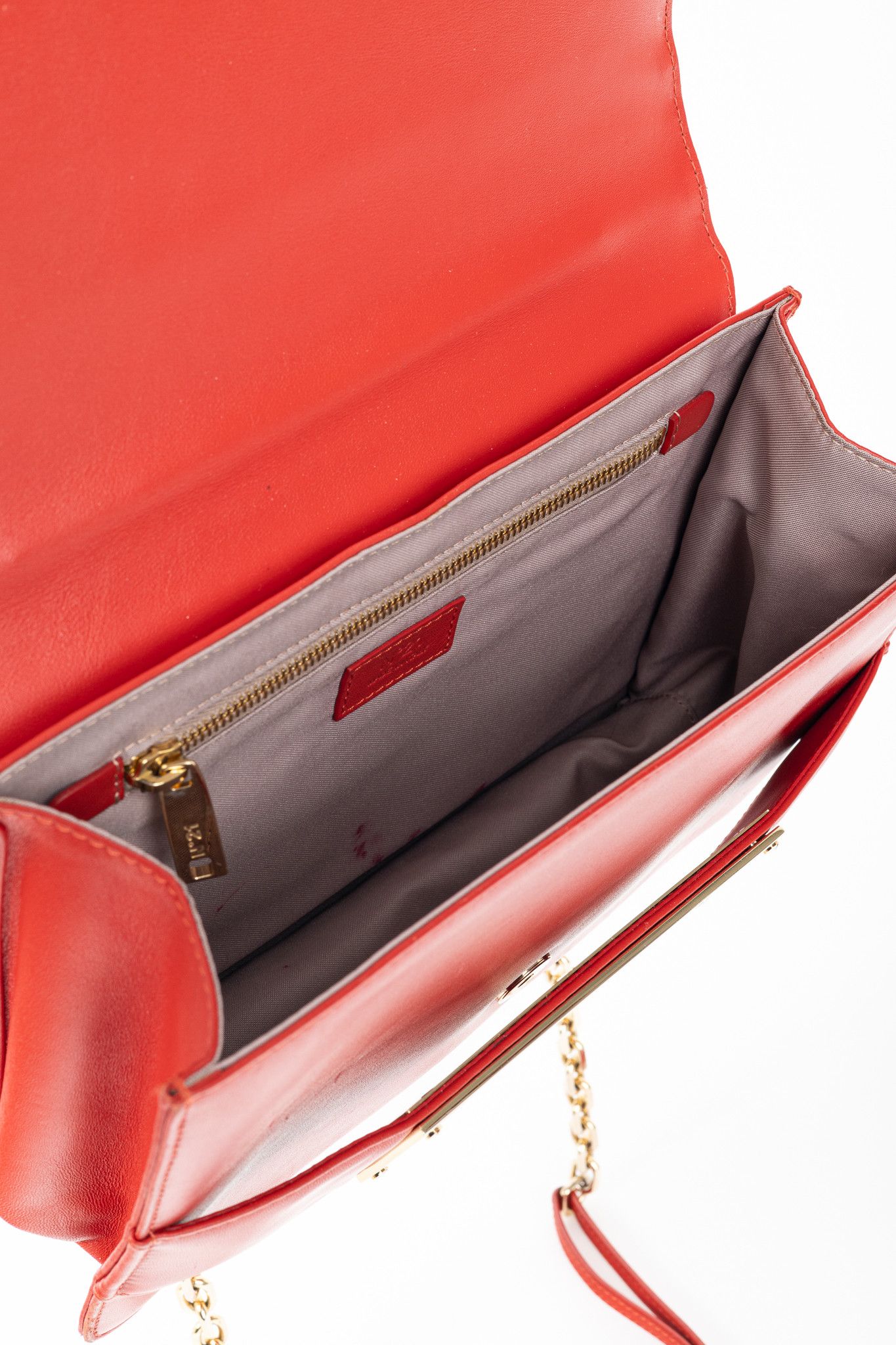 N21 N21 Bad-Belle Red Leather Flap Shoulder Bag Size ONE SIZE - 10 Thumbnail