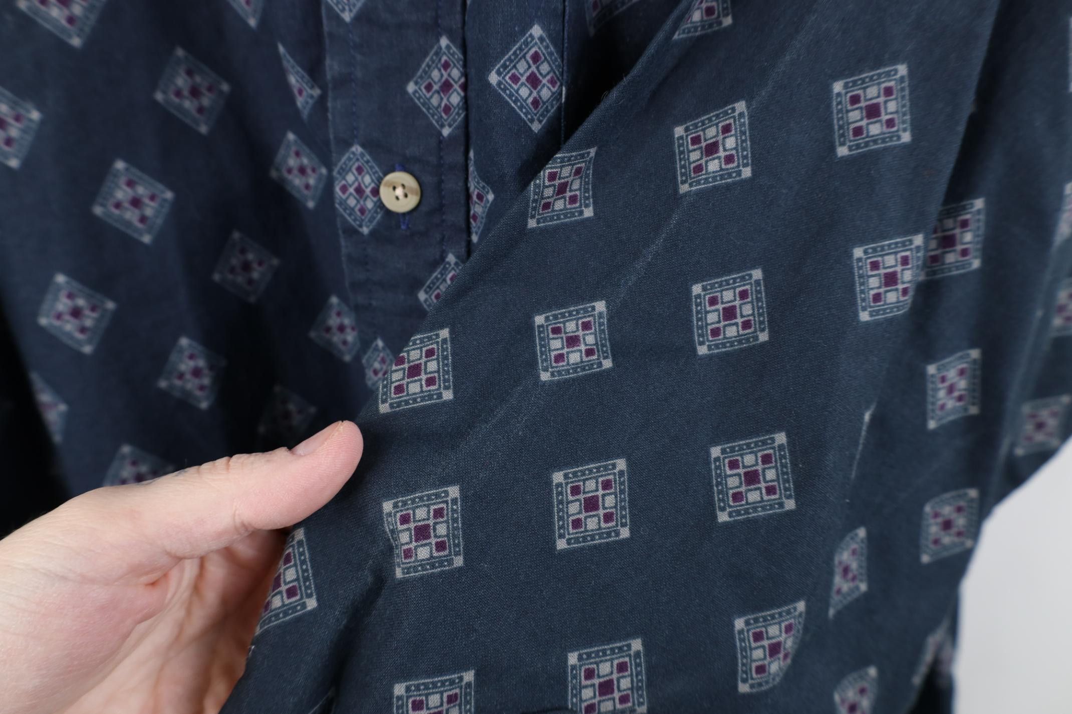 Vintage Vintage 90s Streetwear Collared Button Shirt Cotton Size US L / EU 52-54 / 3 - 6 Thumbnail