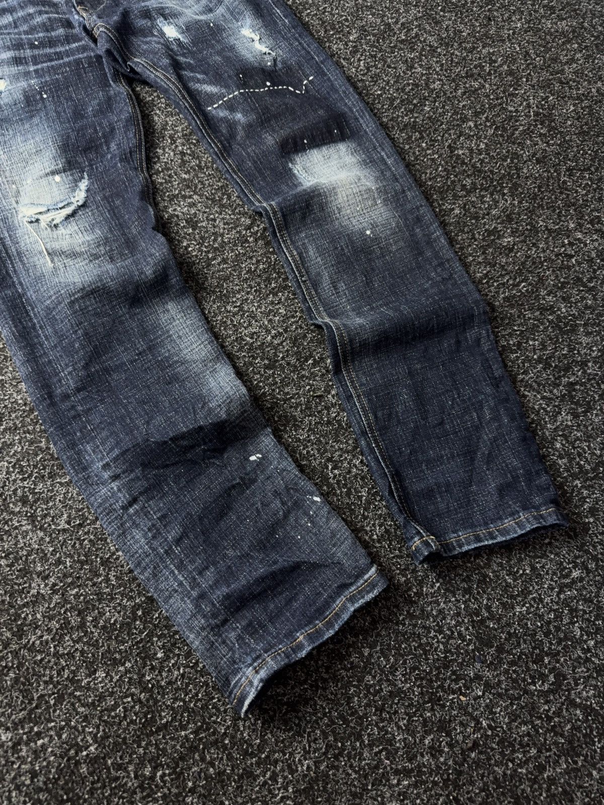 WWE Vintage 00s Wrestling WWE Distressed official denim pants Size US 31 - 3 Thumbnail
