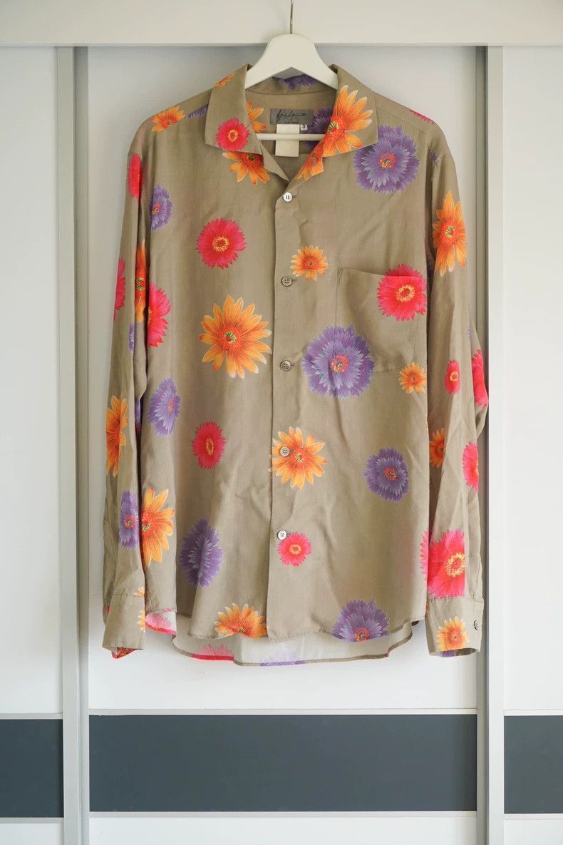 Yohji Yamamoto Floral Silk Shirt by Yohji Yamamoto-2505 Size US L / EU 52-54 / 3 - 1 Thumbnail